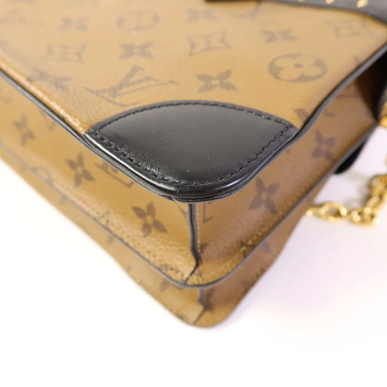 LOUIS VUITTON Malle M43595 兩用包 塗層帆布 棕色 / 黑色 / Brown/Black 塗層帆布 中古品A - 縮圖 13
