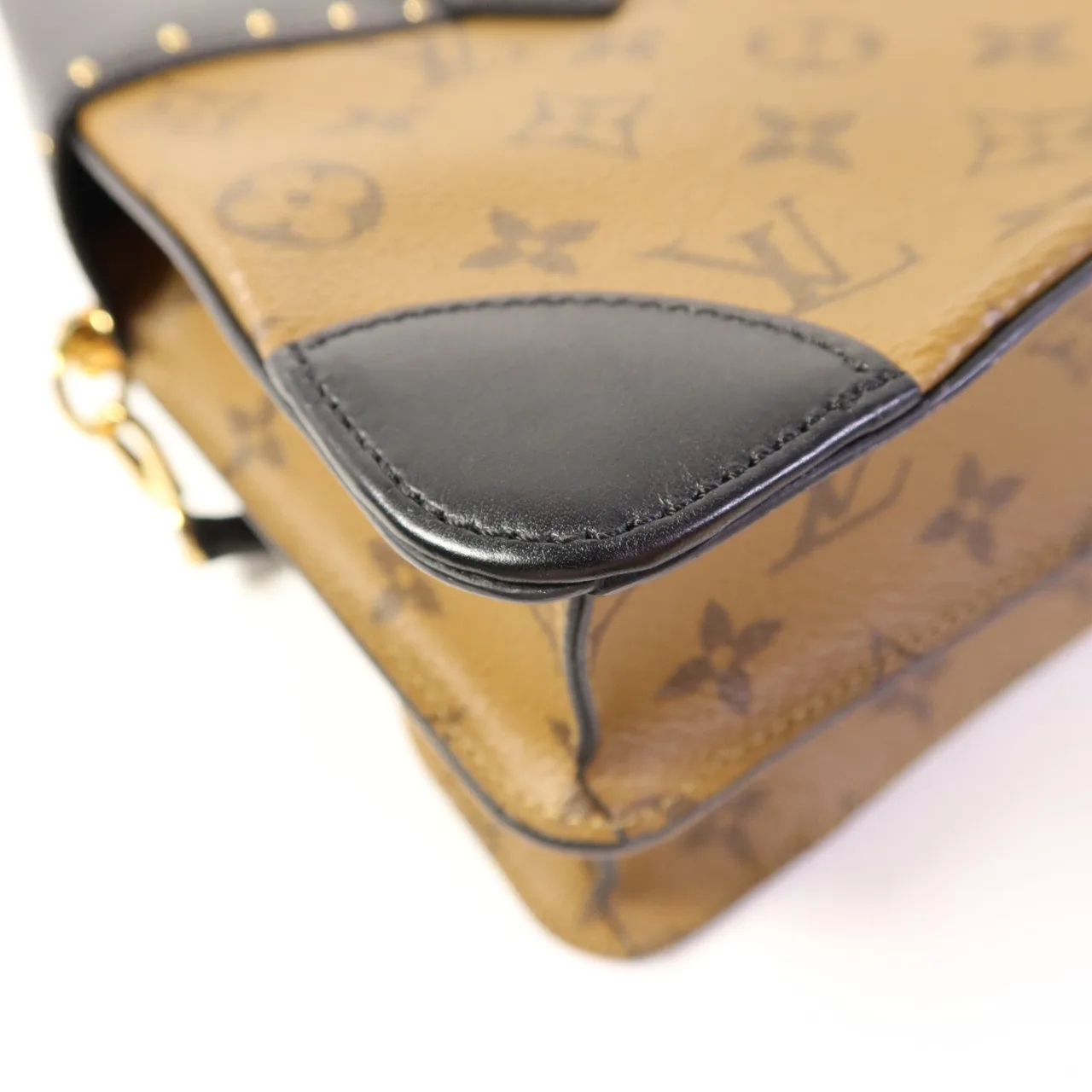 LOUIS VUITTON Malle M43595 兩用包 塗層帆布 棕色 / 黑色 / Brown/Black 塗層帆布 中古品A - 縮圖 14