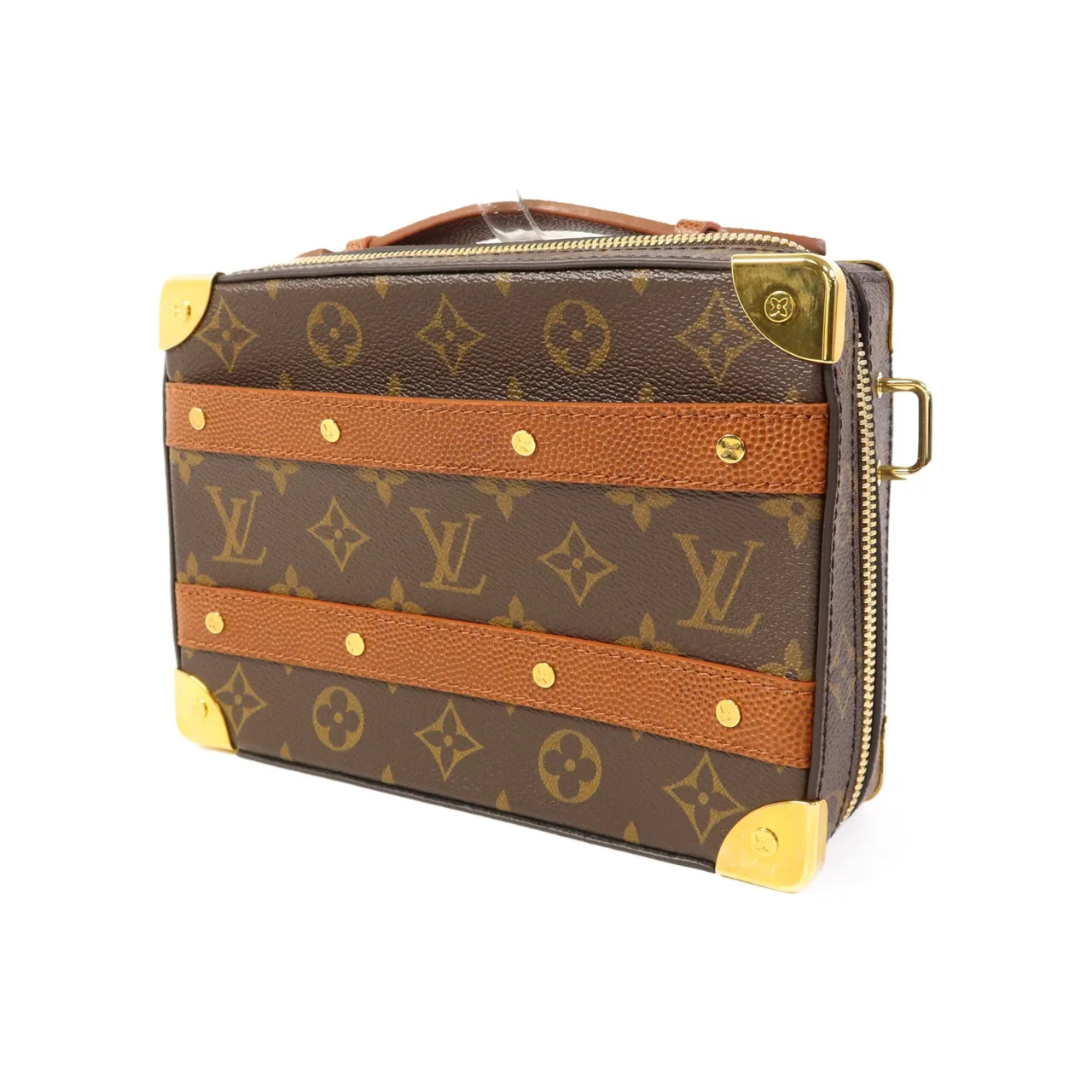 LOUIS VUITTON Trunk M45785 兩用包 塗層帆布 棕色 塗層帆布 中古品A - 縮圖 3