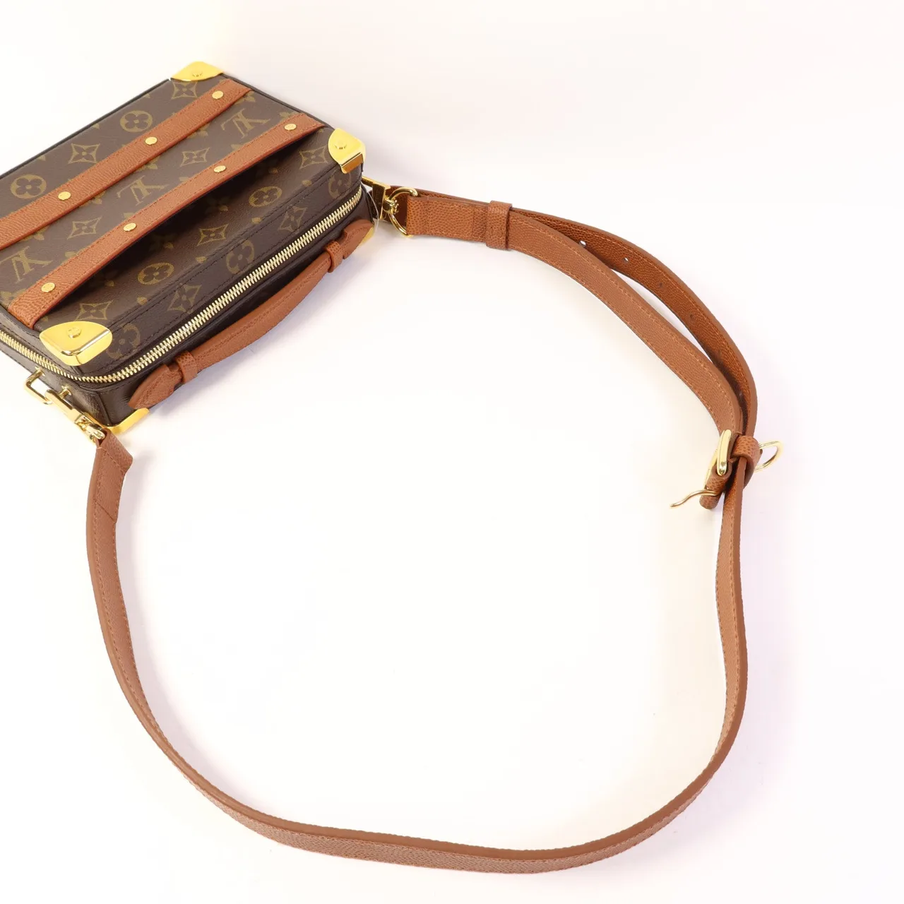 LOUIS VUITTON Trunk M45785 兩用包 塗層帆布 棕色 塗層帆布 中古品A - 縮圖 5