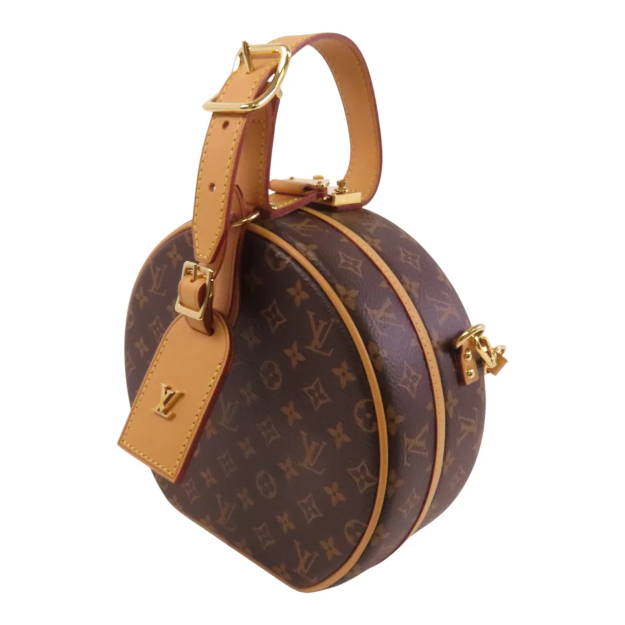 LOUIS VUITTON Petite Boite Chapeau M43514 兩用包 塗層帆布 棕色 塗層帆布 中古品A - 縮圖 3