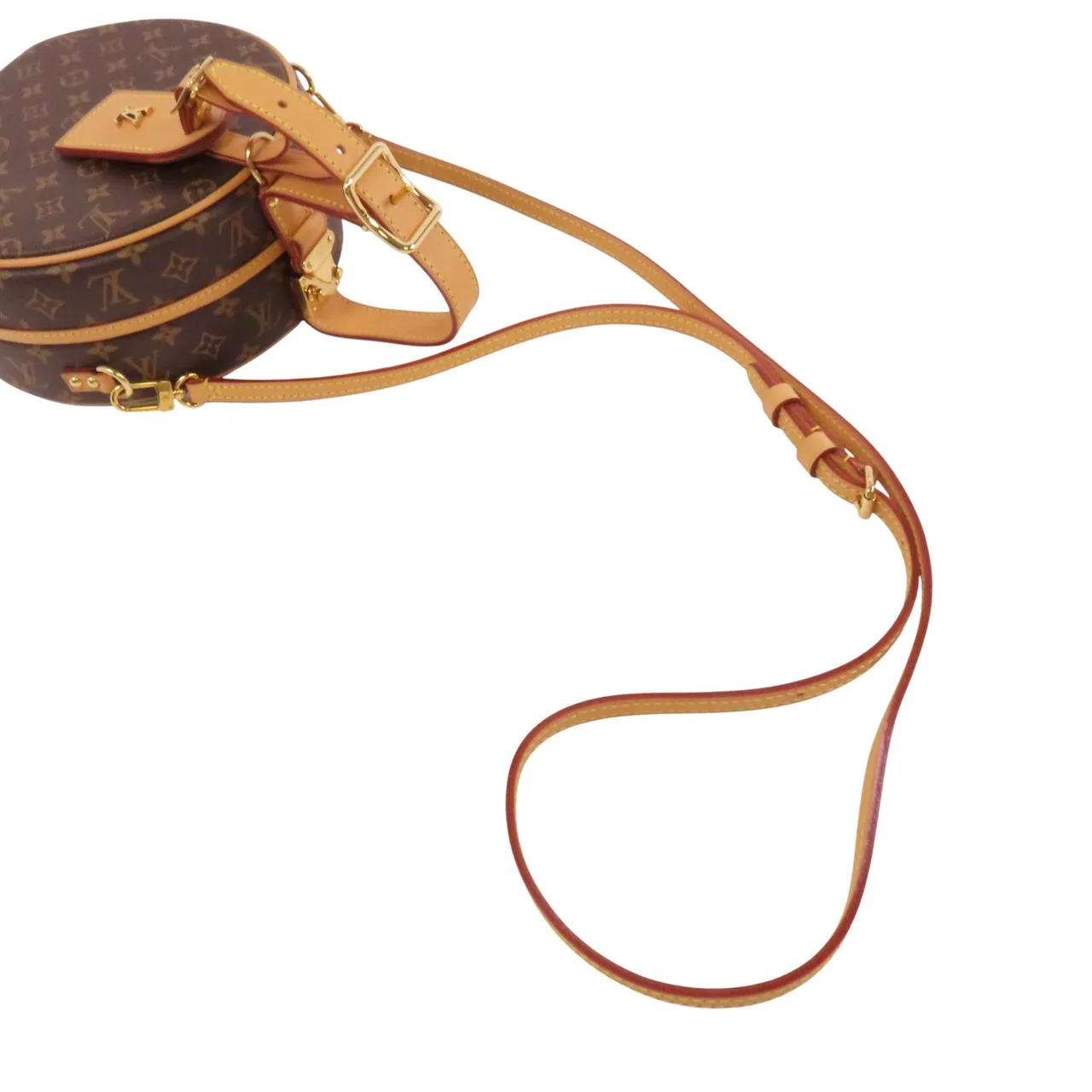 LOUIS VUITTON Petite Boite Chapeau M43514 兩用包 塗層帆布 棕色 塗層帆布 中古品A - 縮圖 8