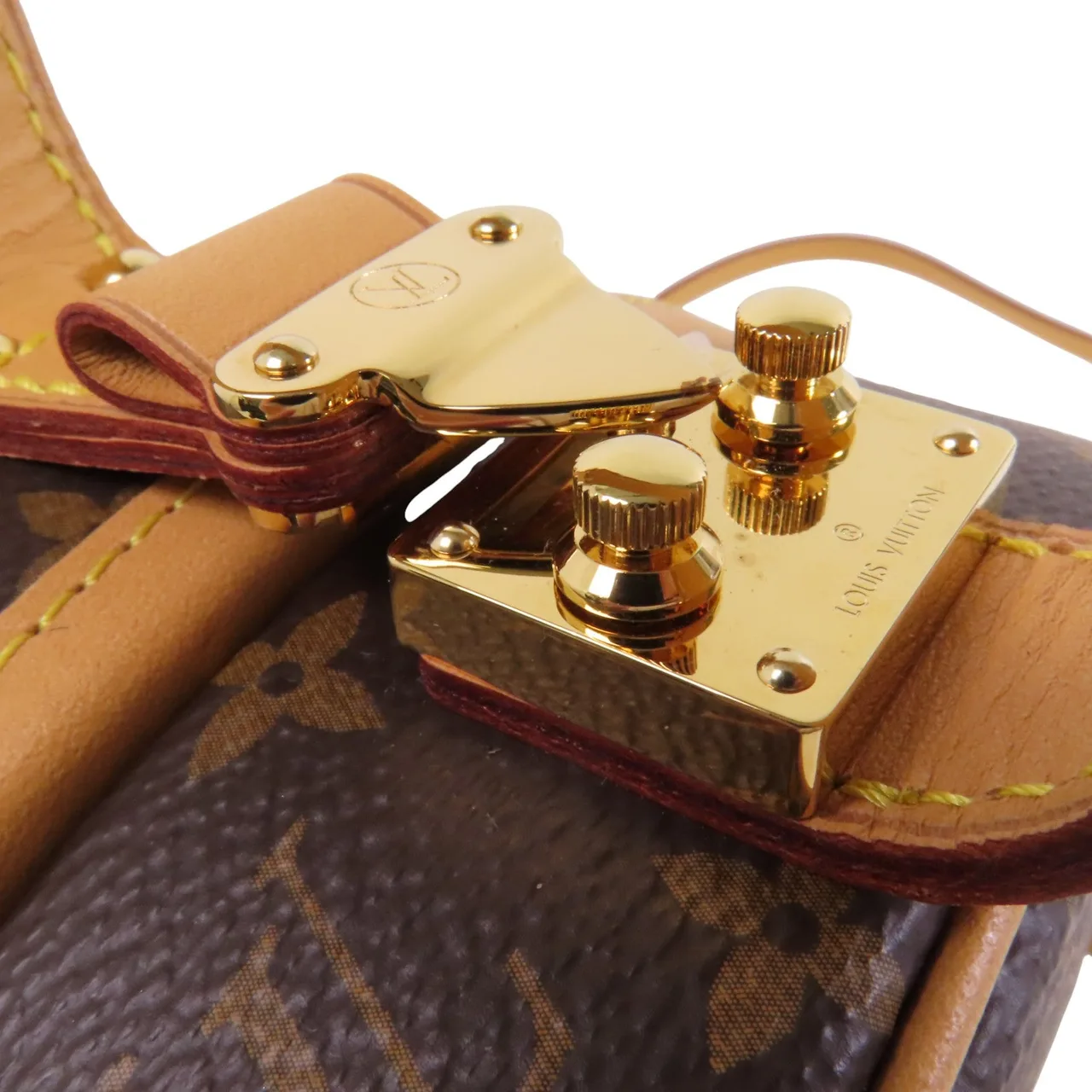 LOUIS VUITTON Petite Boite Chapeau M43514 兩用包 塗層帆布 棕色 塗層帆布 中古品A - 縮圖 10