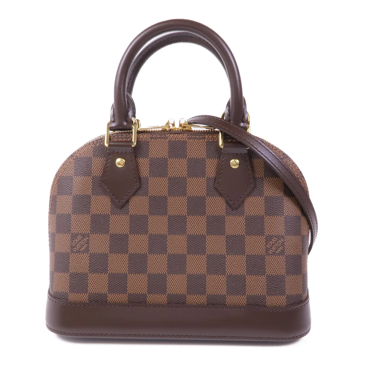 LOUIS VUITTON Alma N41221 兩用包 塗層帆布 棕色 / Brown