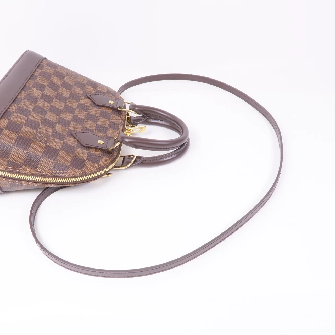 LOUIS VUITTON Alma N41221 兩用包 塗層帆布 棕色 / Brown 塗層帆布 中古品A - 縮圖 5