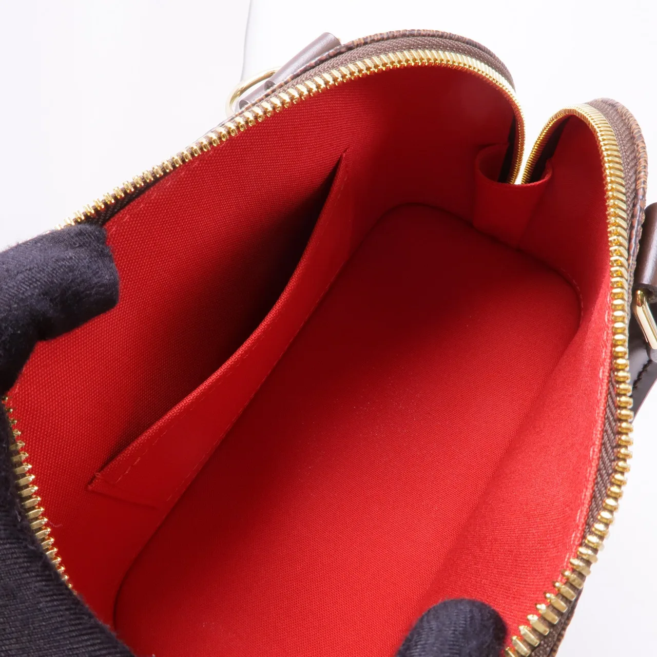 LOUIS VUITTON Alma N41221 兩用包 塗層帆布 棕色 / Brown 塗層帆布 中古品A - 縮圖 8