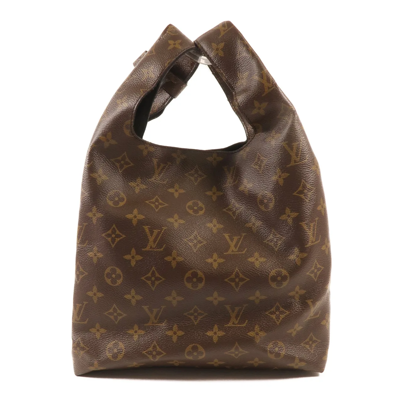 LOUIS VUITTON M43098 兩用包 塗層帆布 棕色 塗層帆布 中古品B - 縮圖 2