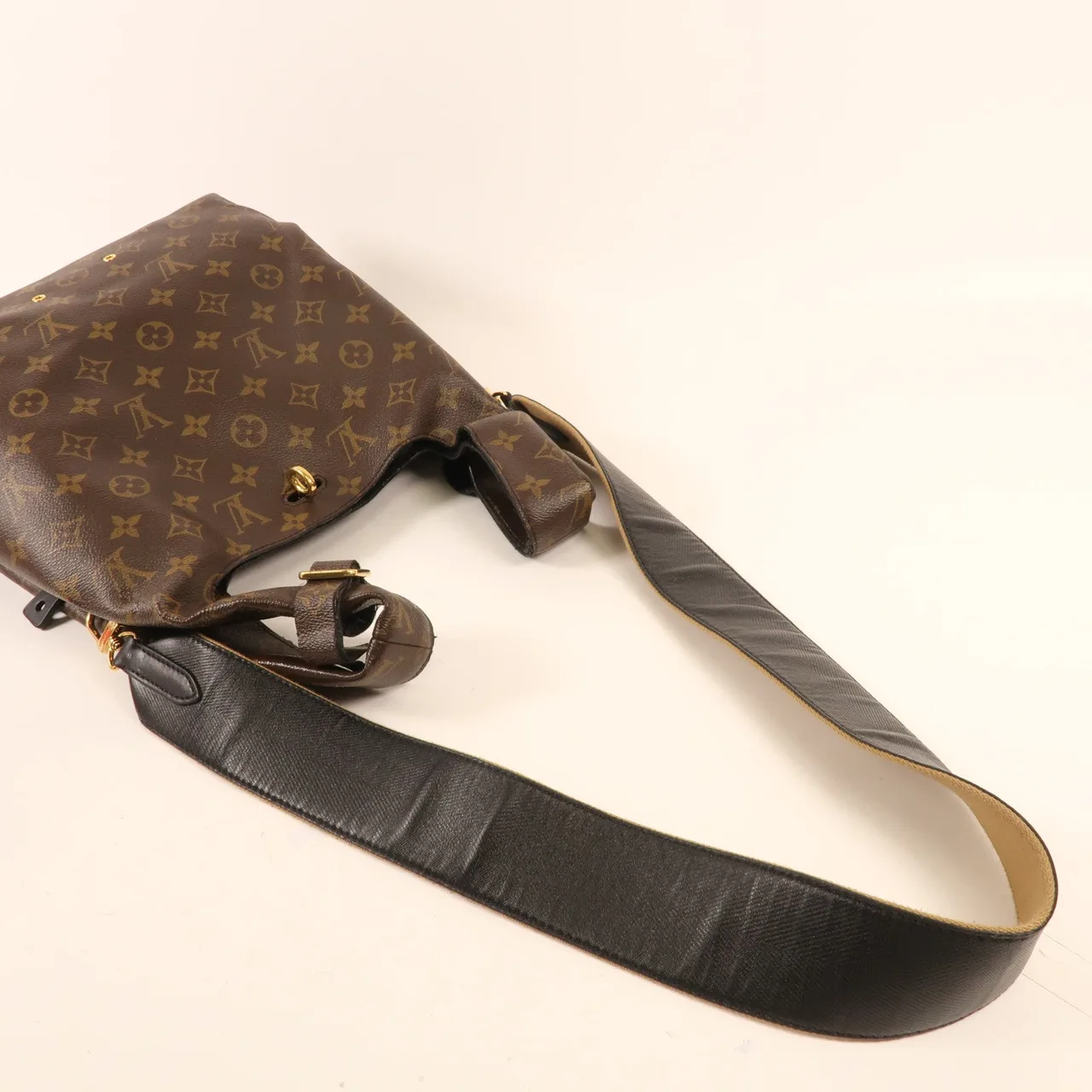 LOUIS VUITTON M43098 兩用包 塗層帆布 棕色 塗層帆布 中古品B - 縮圖 5