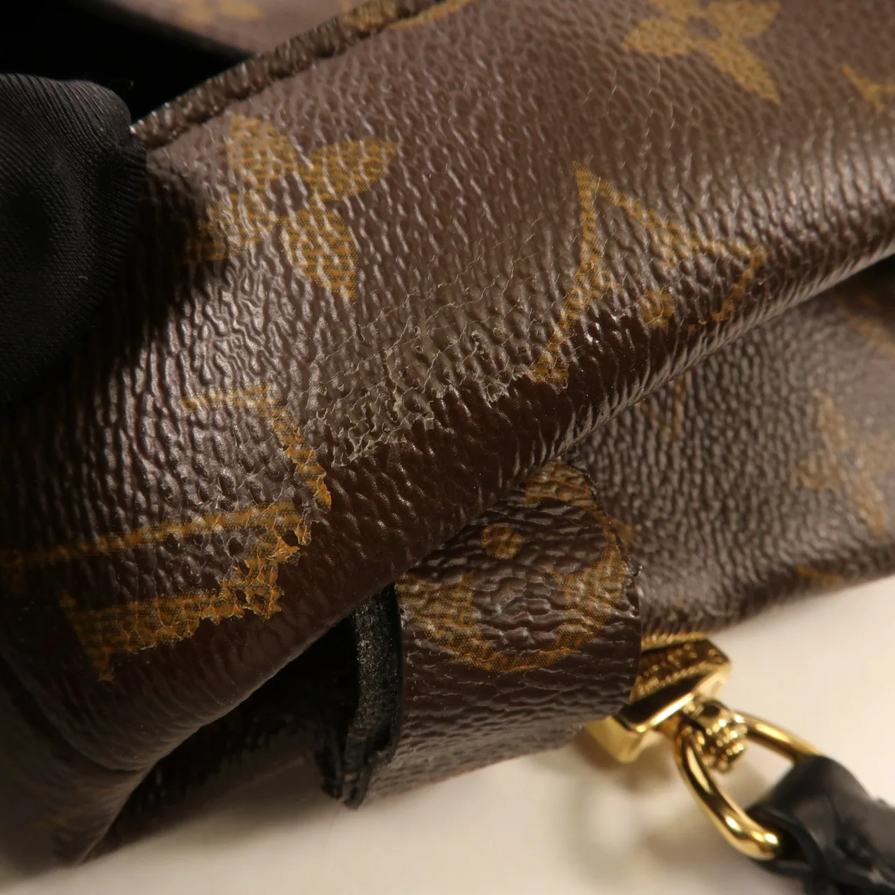 LOUIS VUITTON M43098 兩用包 塗層帆布 棕色 塗層帆布 中古品B - 縮圖 11