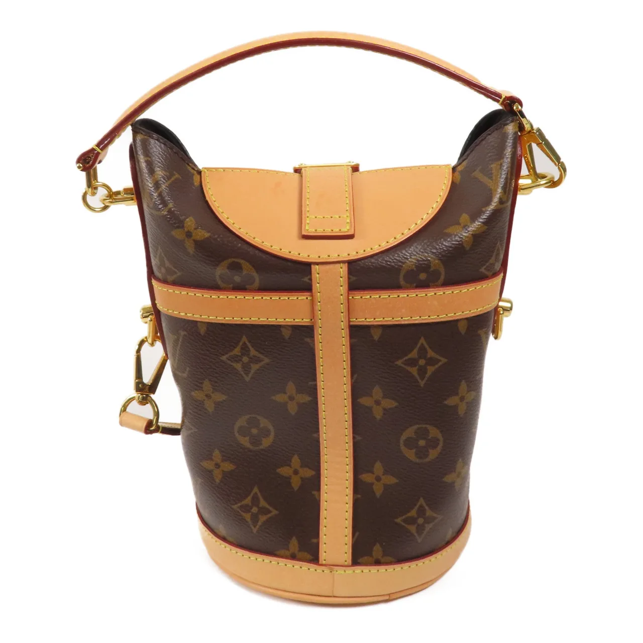 LOUIS VUITTON Duffle M43587 兩用包 塗層帆布 棕色 / Brown 塗層帆布 中古品B - 縮圖 2