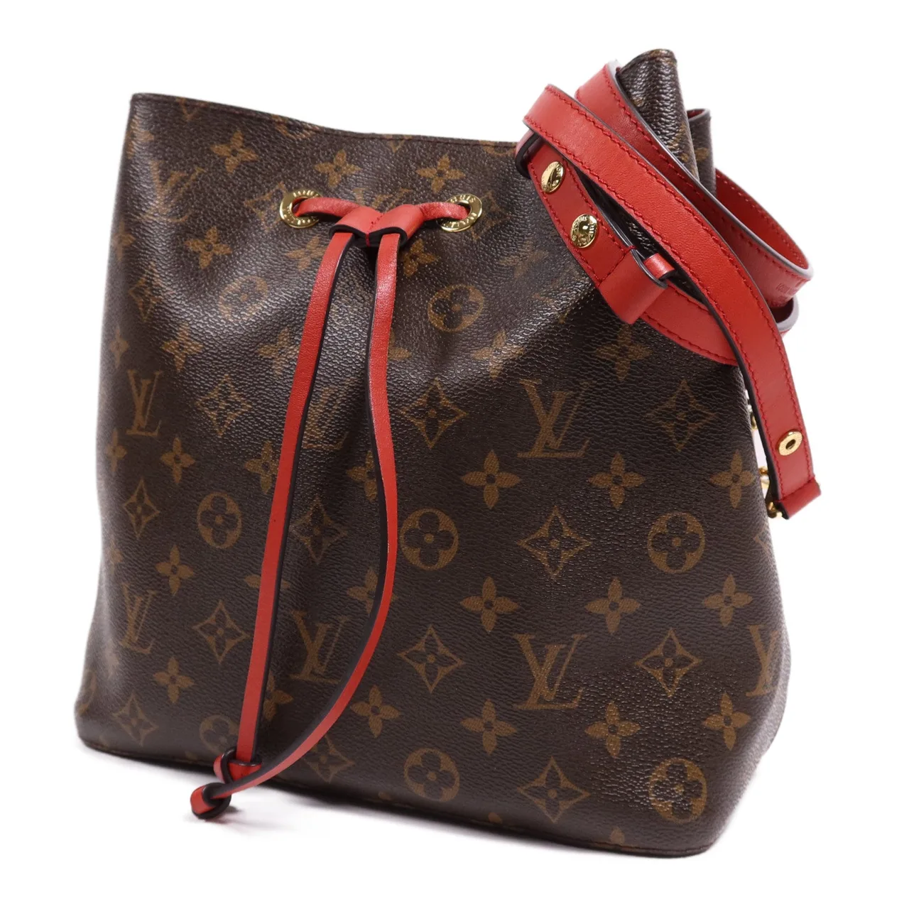 LOUIS VUITTON NeoNoe M44021 肩背包 塗層帆布 紅色 / Brown 塗層帆布 中古品B - 縮圖 3
