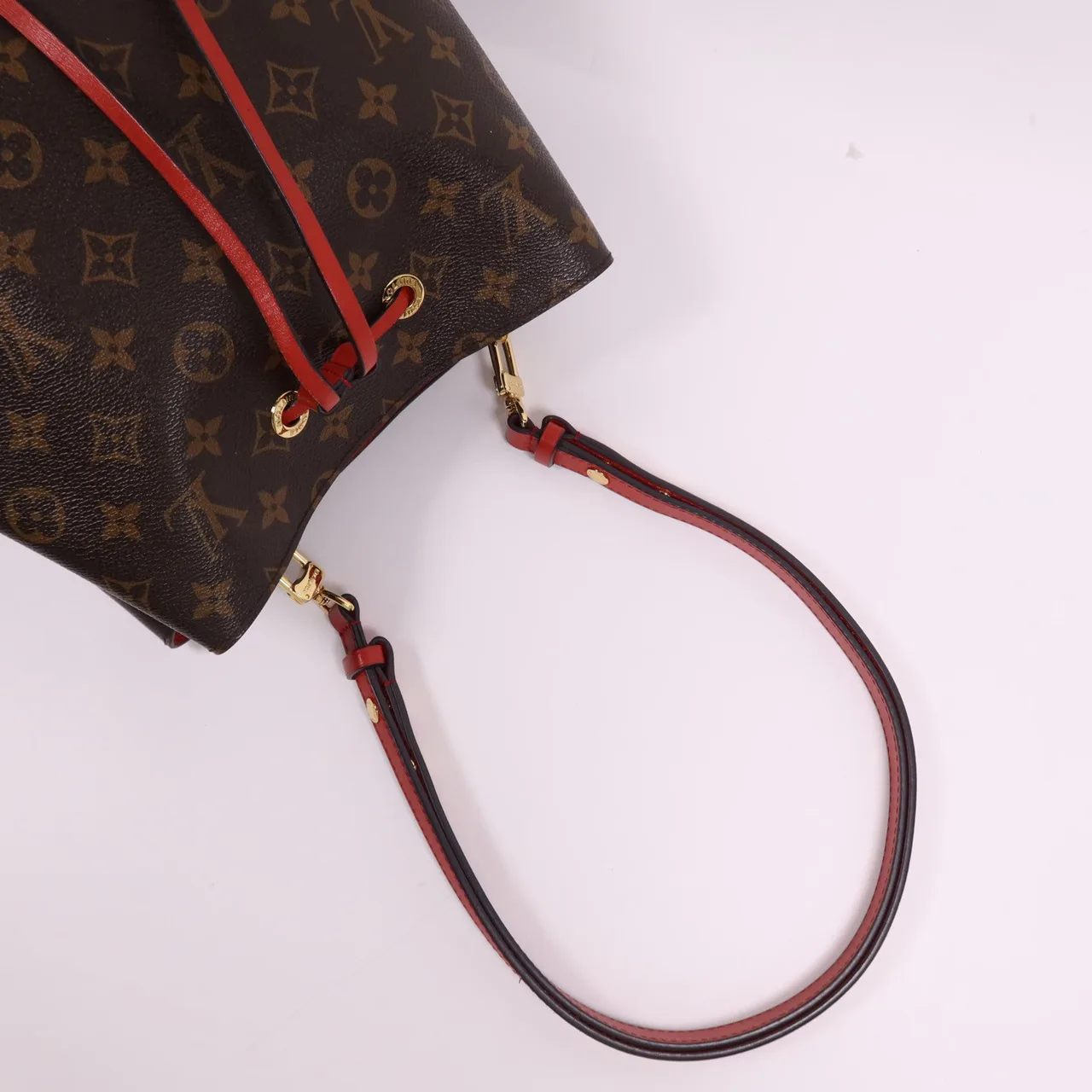 LOUIS VUITTON NeoNoe M44021 肩背包 塗層帆布 紅色 / Brown 塗層帆布 中古品B - 縮圖 9