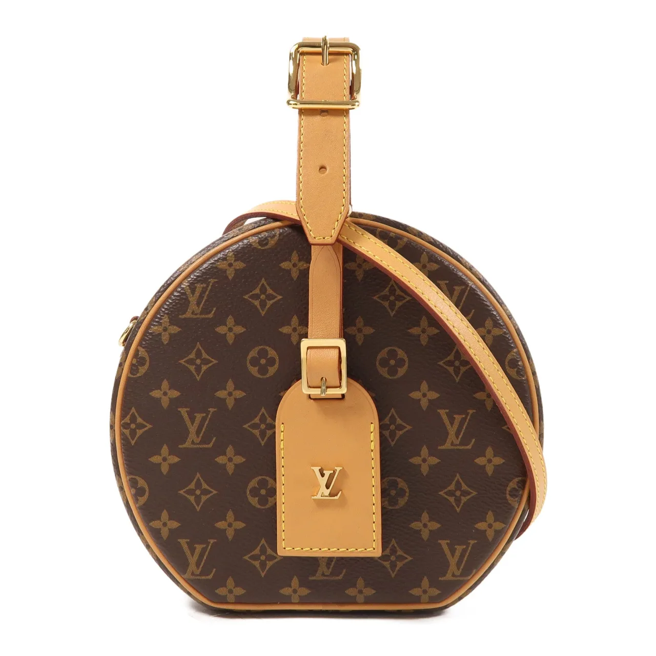 LOUIS VUITTON Petite Boite Chapeau M43514 兩用包 塗層帆布 棕色