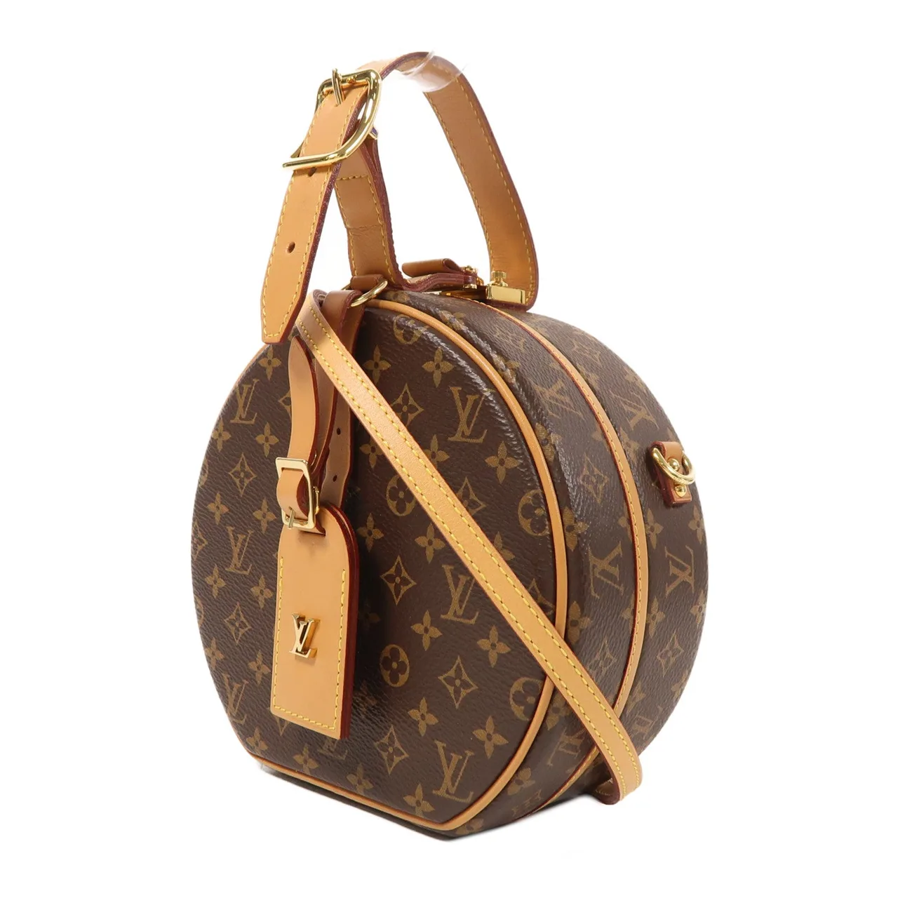 LOUIS VUITTON Petite Boite Chapeau M43514 兩用包 塗層帆布 棕色 塗層帆布 中古品A - 縮圖 3