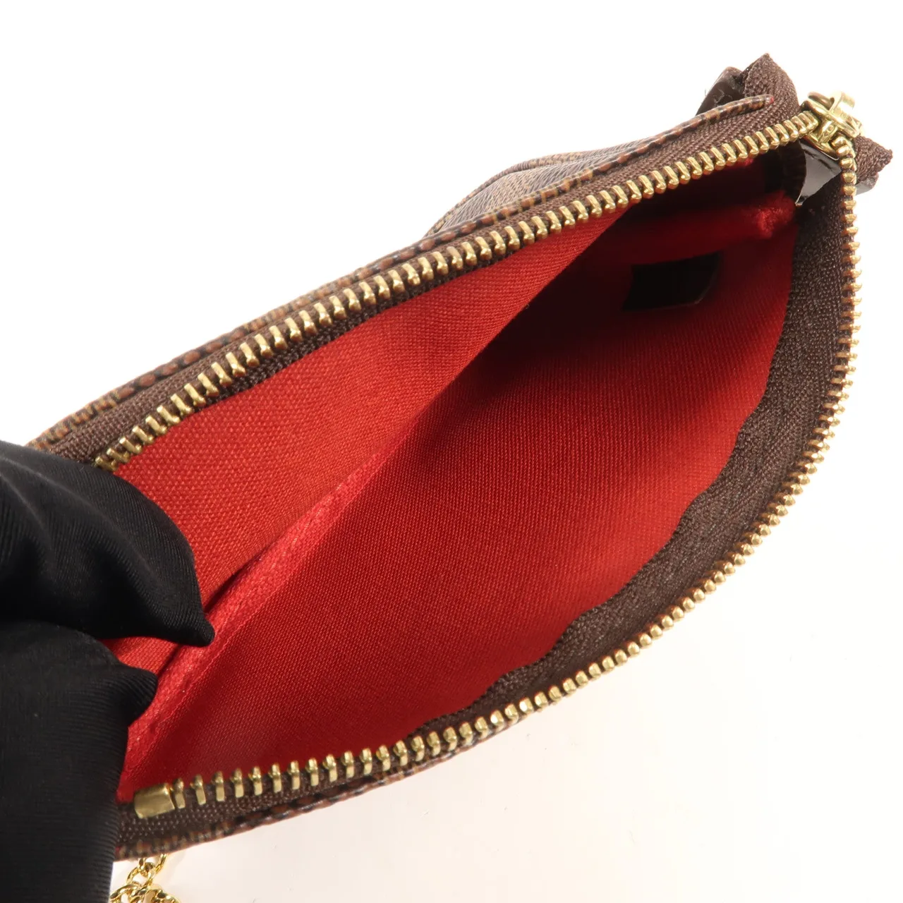 LOUIS VUITTON N58009 化妝箱包 塗層帆布 黑色 / Brown 塗層帆布 中古品A - 縮圖 13