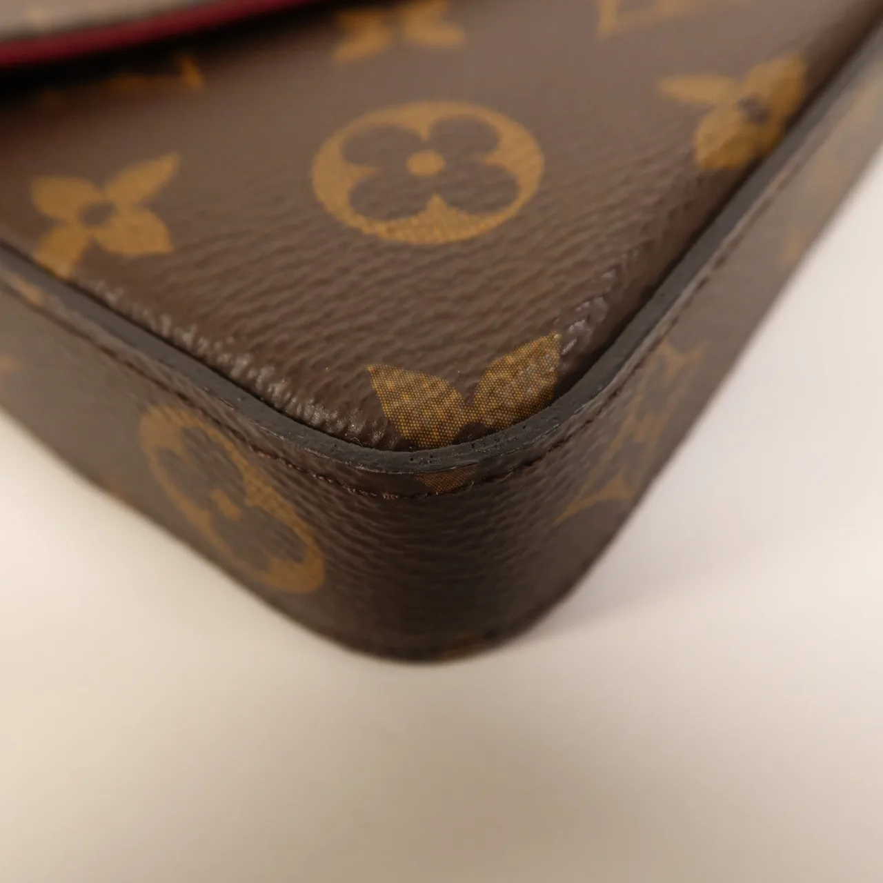 LOUIS VUITTON Felicie M61276 肩背包 塗層帆布 棕色 塗層帆布 中古品A - 縮圖 12
