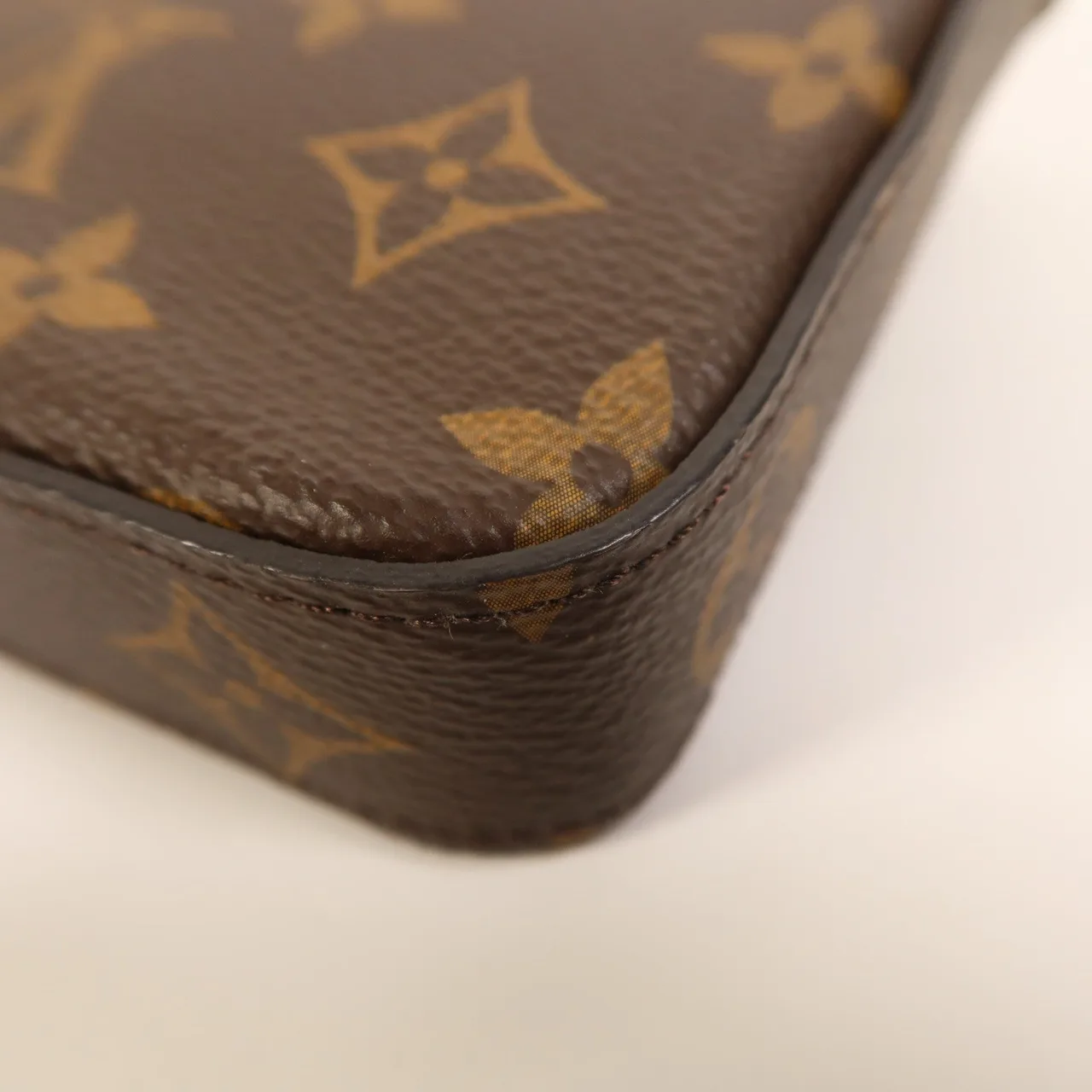 LOUIS VUITTON Felicie M61276 肩背包 塗層帆布 棕色 塗層帆布 中古品A - 縮圖 13