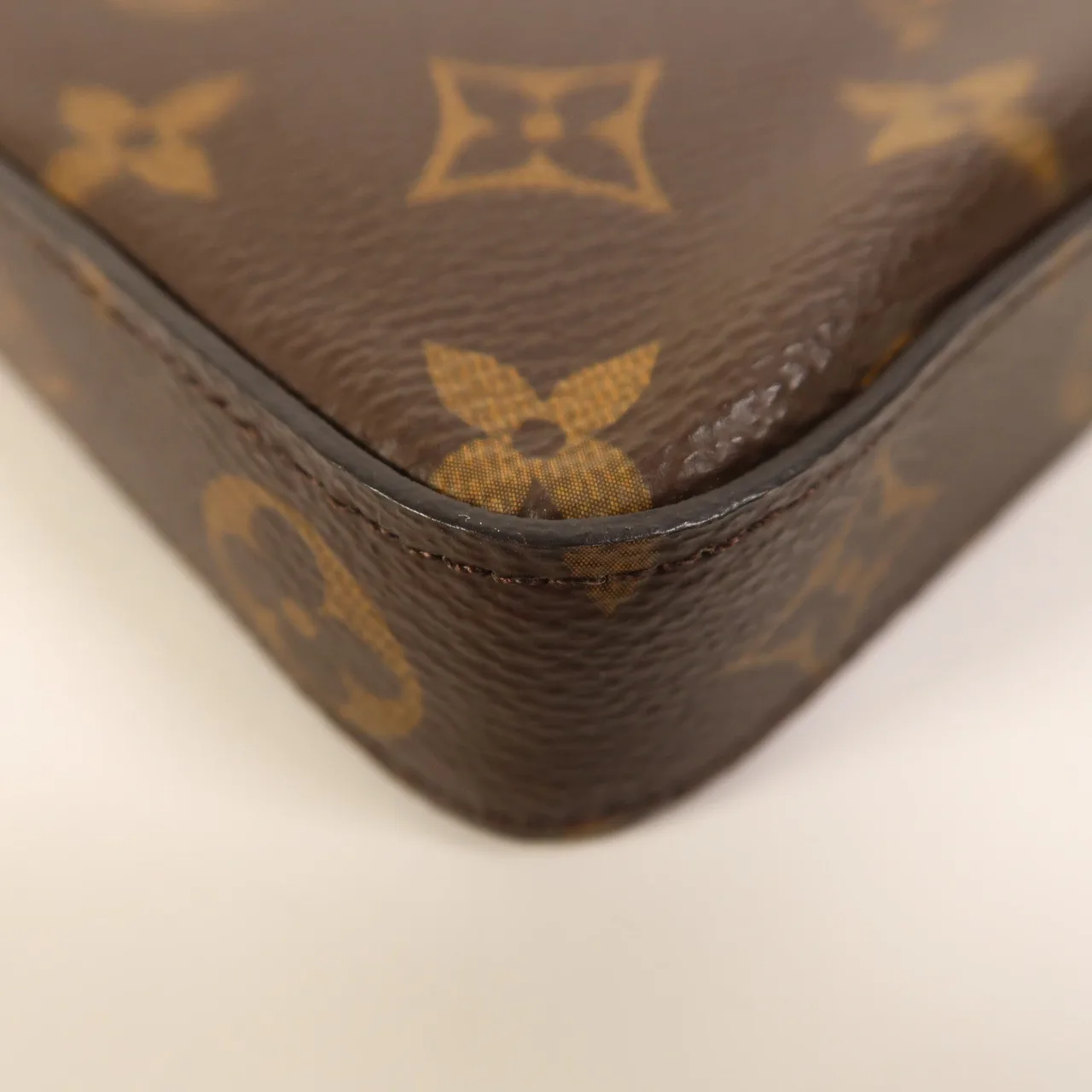 LOUIS VUITTON Felicie M61276 肩背包 塗層帆布 棕色 塗層帆布 中古品A - 縮圖 14