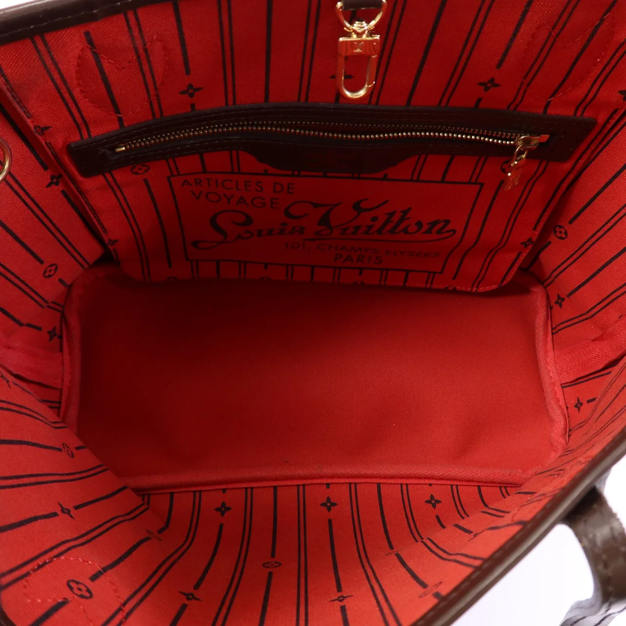 LOUIS VUITTON Neverfull N51109 托特包 塗層帆布 棕色 塗層帆布 中古品A - 縮圖 5