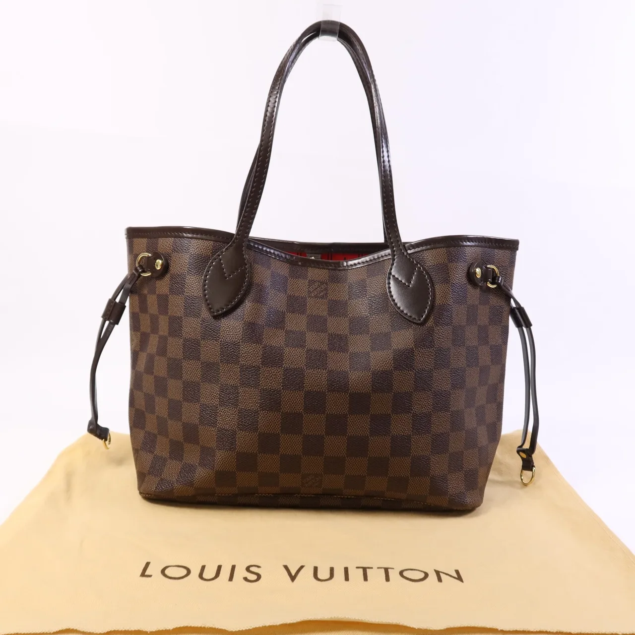 LOUIS VUITTON Neverfull N51109 托特包 塗層帆布 棕色 塗層帆布 中古品A - 縮圖 8