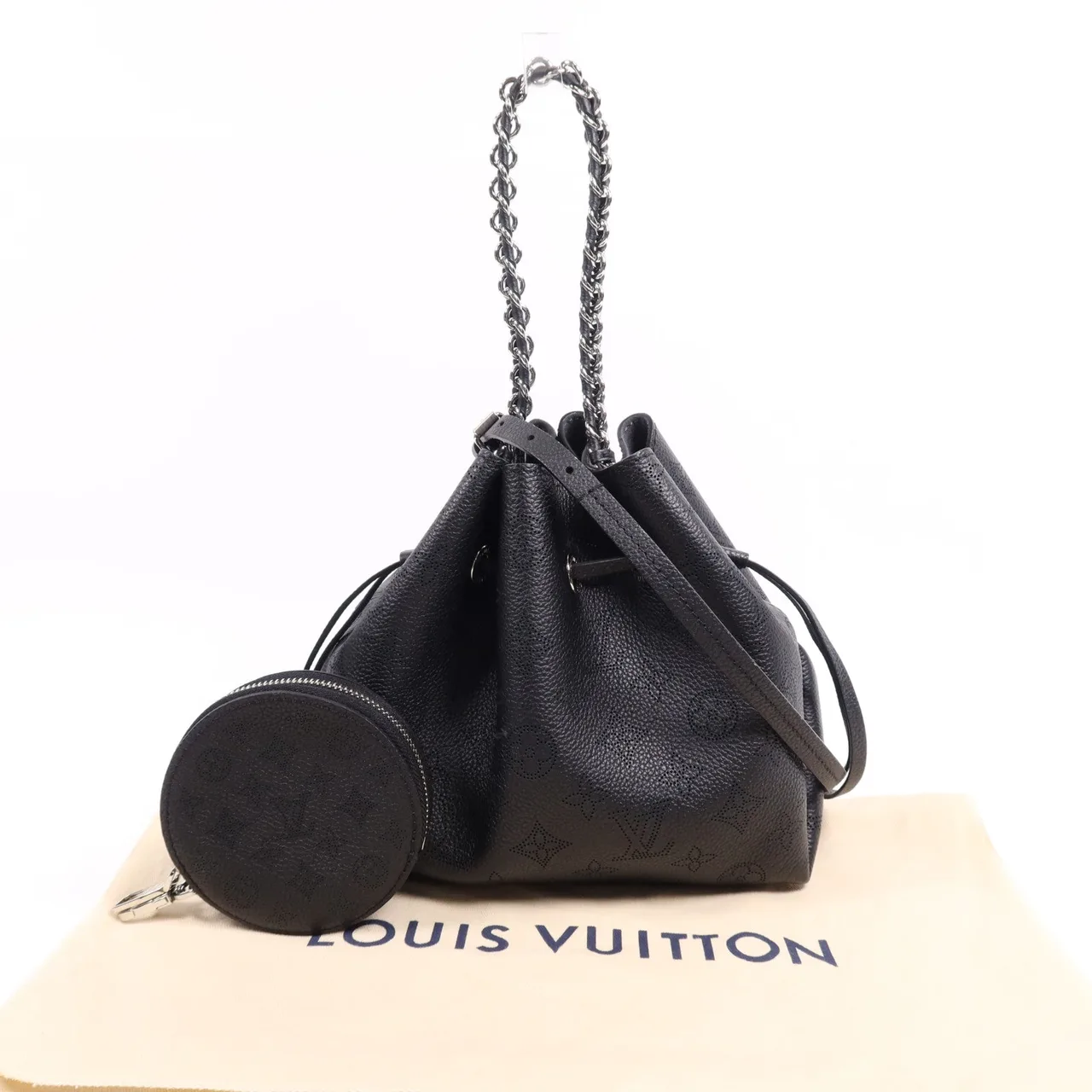 LOUIS VUITTON Bella M57070 2-Way Bag Calfskin 黑色 Calfskin Rank A - Thumbnail 7