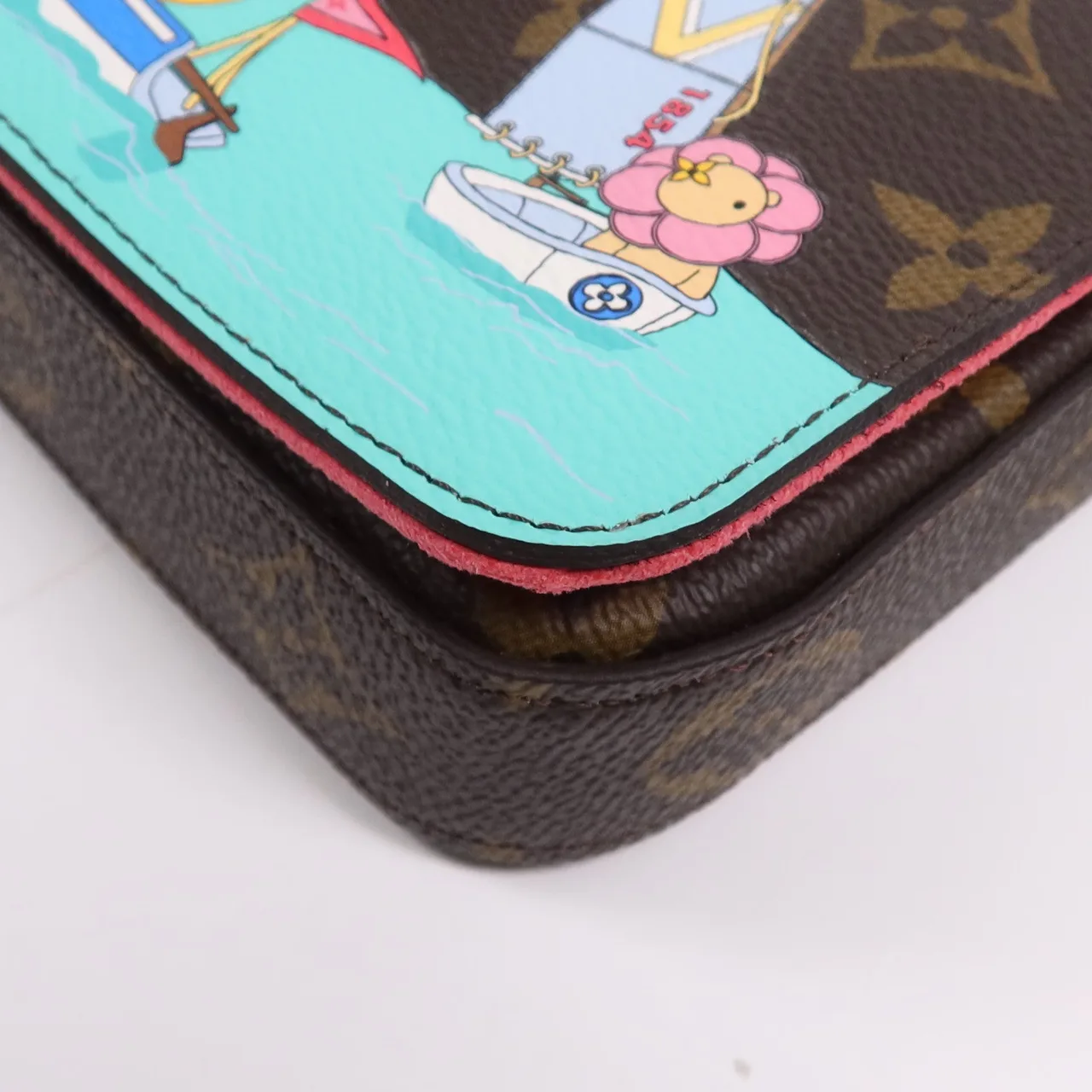 LOUIS VUITTON Felicie M82627 肩背包 塗層帆布 棕色 塗層帆布 中古品A - 縮圖 6