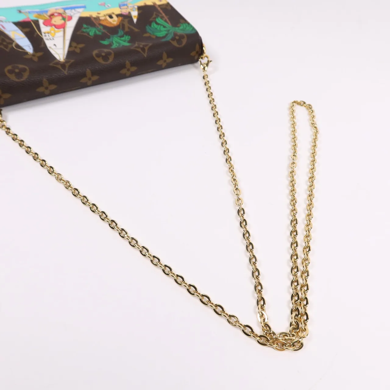 LOUIS VUITTON Felicie M82627 肩背包 塗層帆布 棕色 塗層帆布 中古品A - 縮圖 10