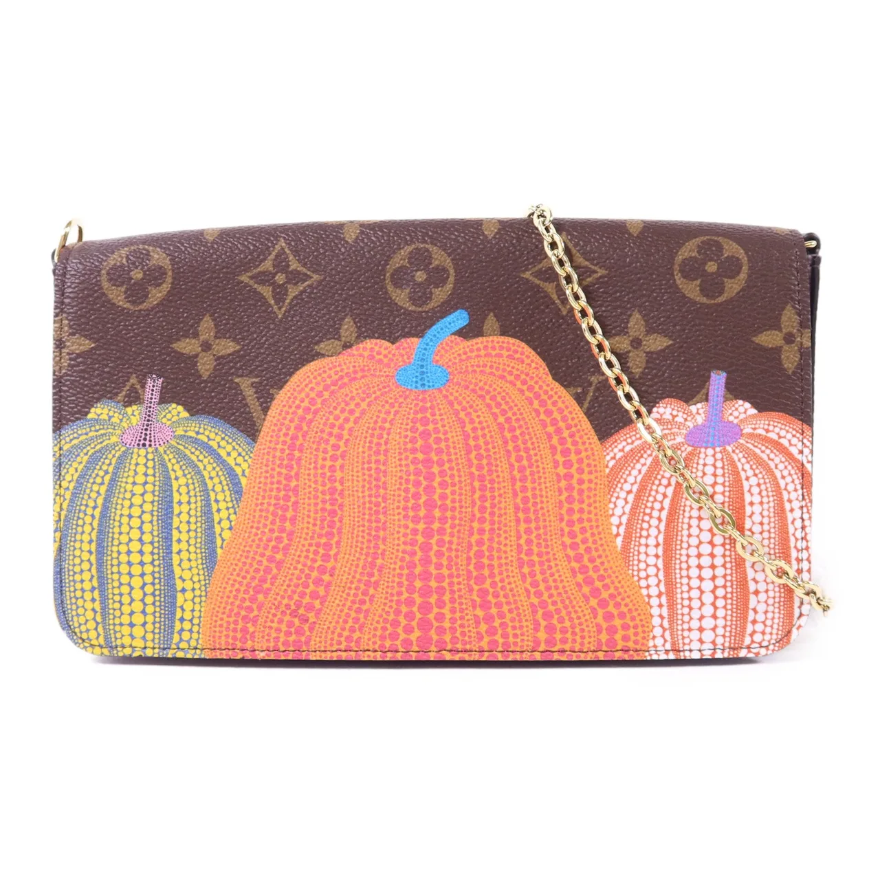 LOUIS VUITTON Felicie M82108 Shoulder Bag Coated Canvas 棕色