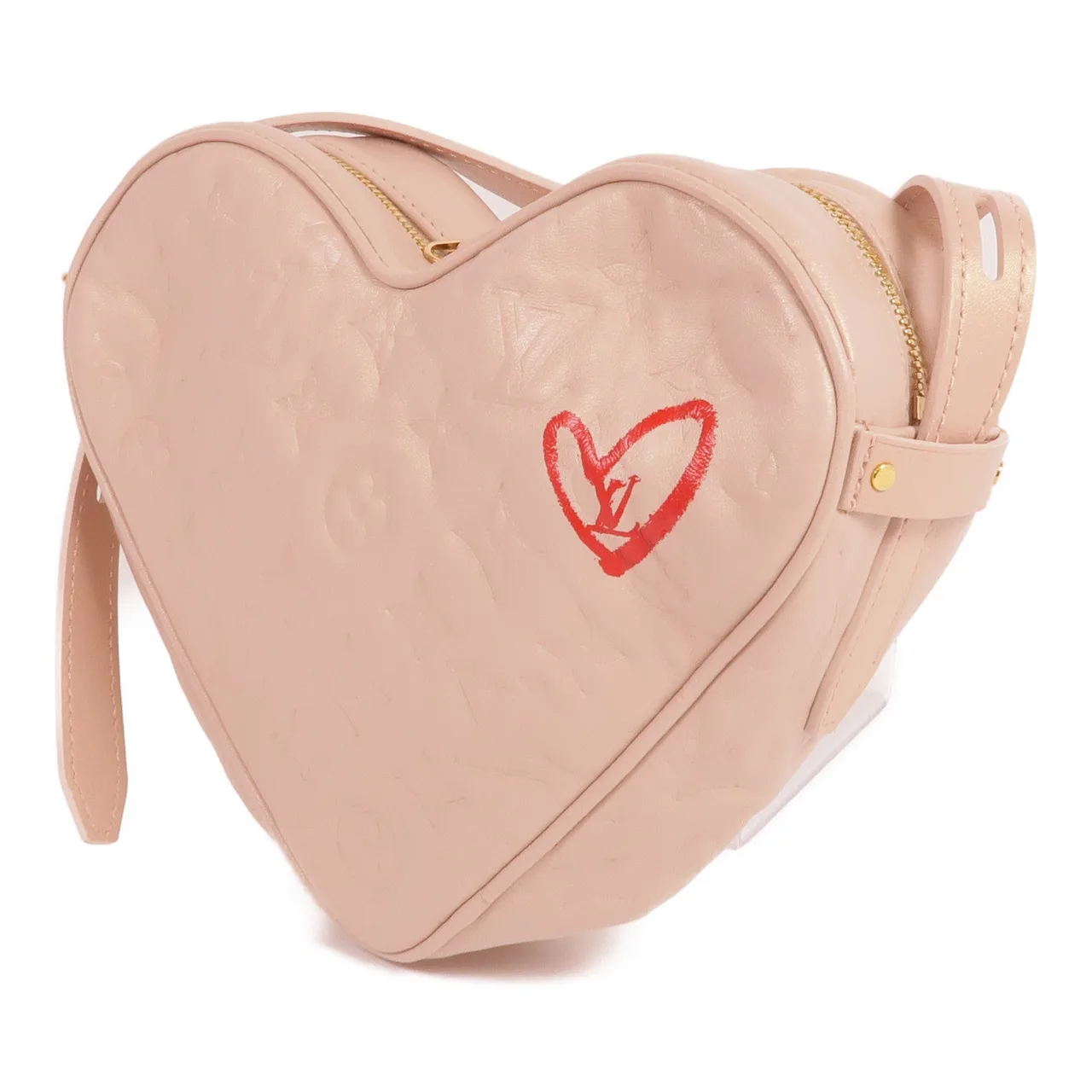 LOUIS VUITTON Sac Coeur M58738 Shoulder Bag Lambskin 粉色 / Pink Lambskin Rank A - Thumbnail 3