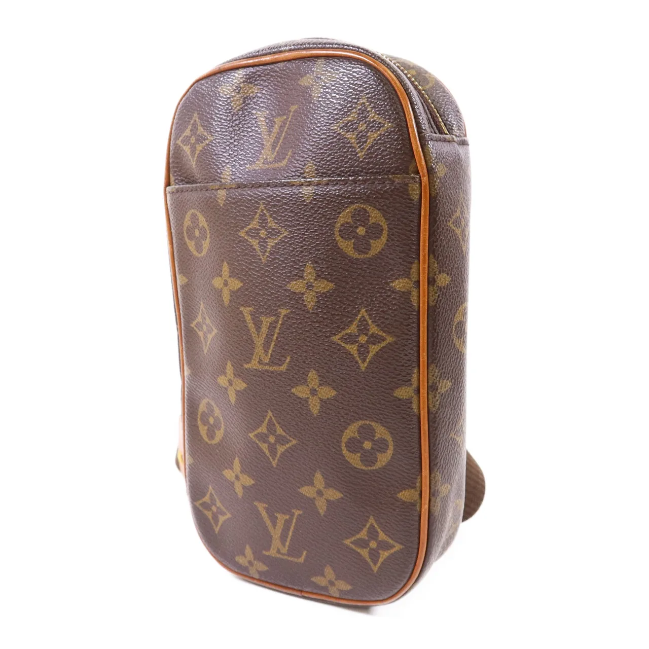 LOUIS VUITTON Pochette Gange M51870 Belt Bag Coated Canvas 棕色 Coated Canvas Rank B - Thumbnail 2