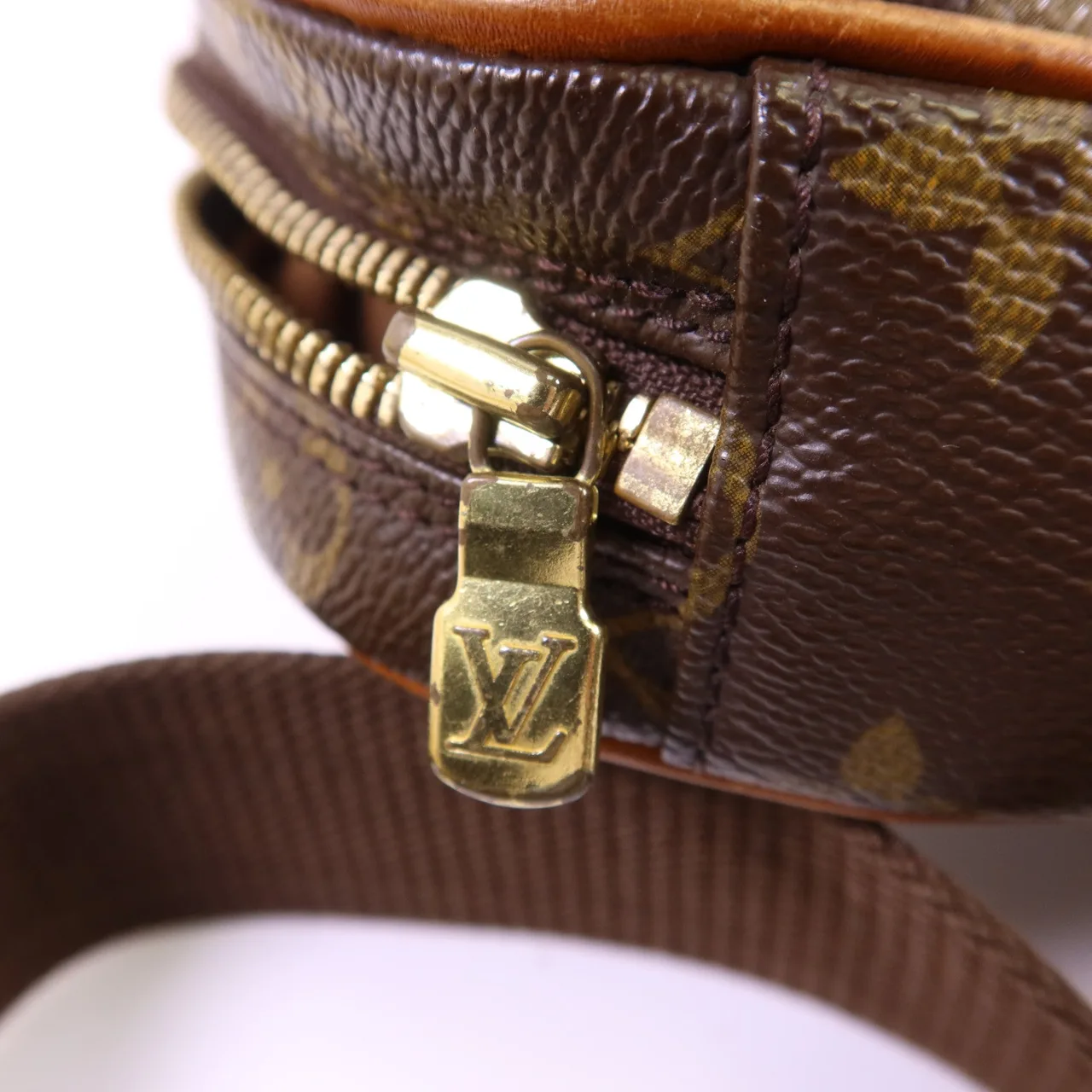 LOUIS VUITTON Pochette Gange M51870 Belt Bag Coated Canvas 棕色 Coated Canvas Rank B - Thumbnail 9