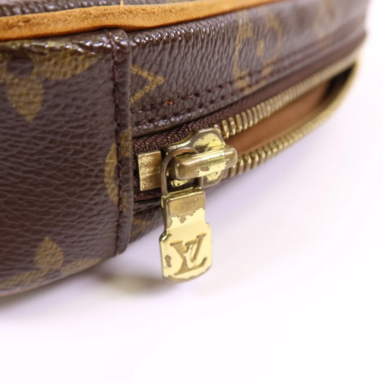 LOUIS VUITTON Pochette Gange M51870 Belt Bag Coated Canvas 棕色 Coated Canvas Rank B - Thumbnail 10