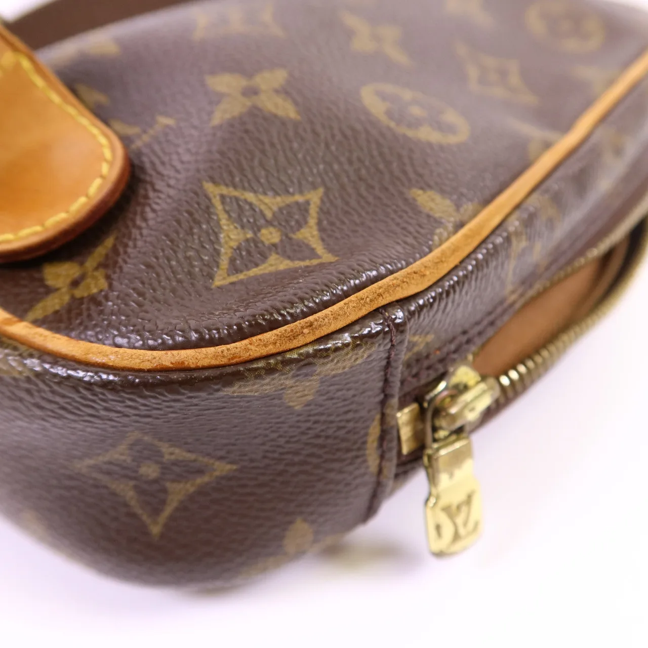 LOUIS VUITTON Pochette Gange M51870 Belt Bag Coated Canvas 棕色 Coated Canvas Rank B - Thumbnail 13