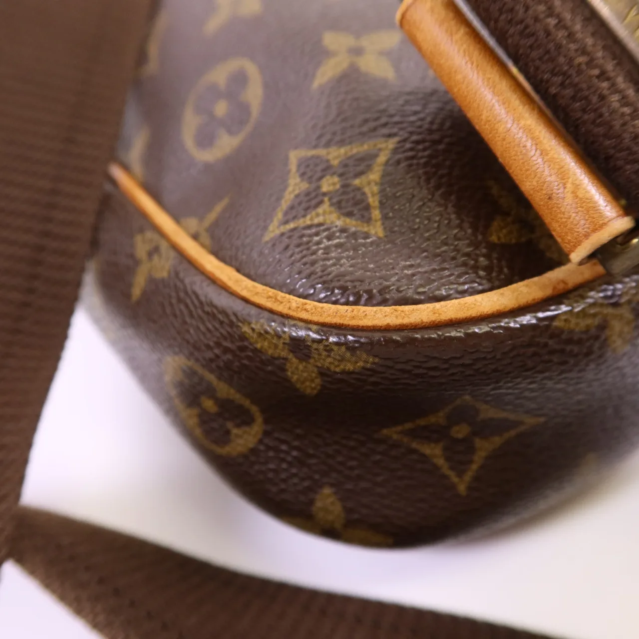 LOUIS VUITTON Pochette Gange M51870 Belt Bag Coated Canvas 棕色 Coated Canvas Rank B - Thumbnail 14