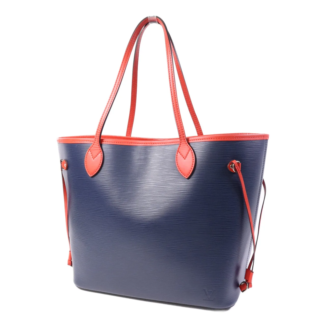 LOUIS VUITTON Neverfull M54270 Shoulder Bag Calfskin 海軍藍 / 紅色 / Navy Calfskin Rank A - Thumbnail 2