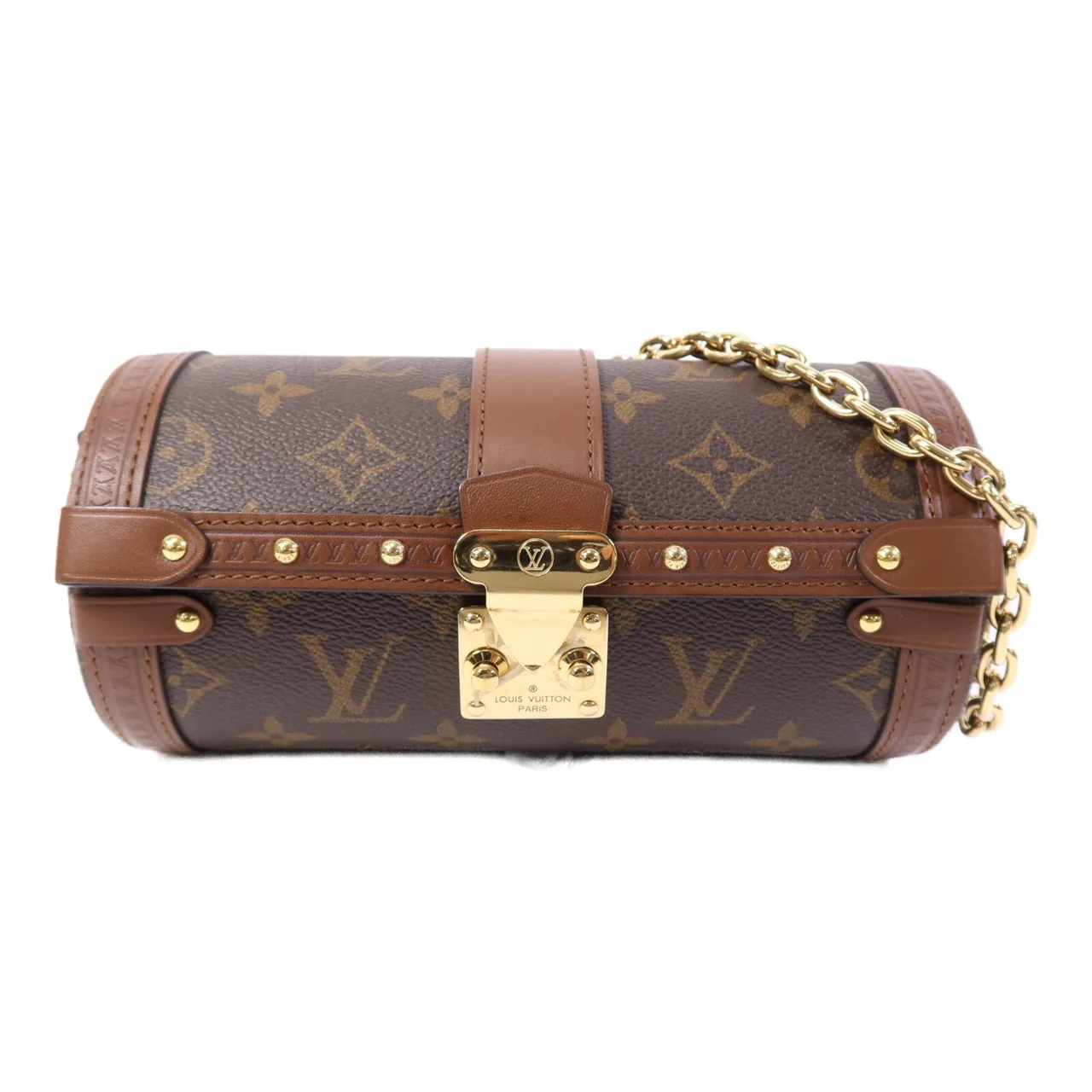 LOUIS VUITTON Papillon M57835 2-Way Bag Coated Canvas 棕色 / Brown