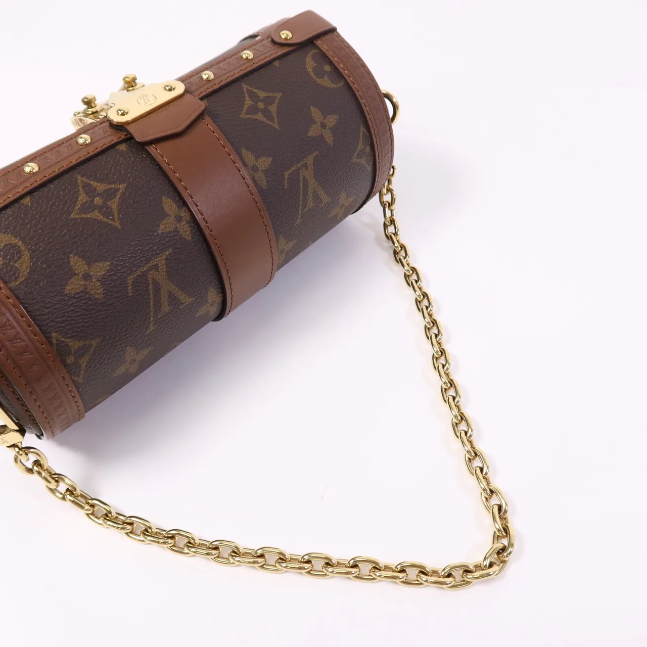 LOUIS VUITTON Papillon M57835 2-Way Bag Coated Canvas 棕色 / Brown Coated Canvas Rank B - Thumbnail 8