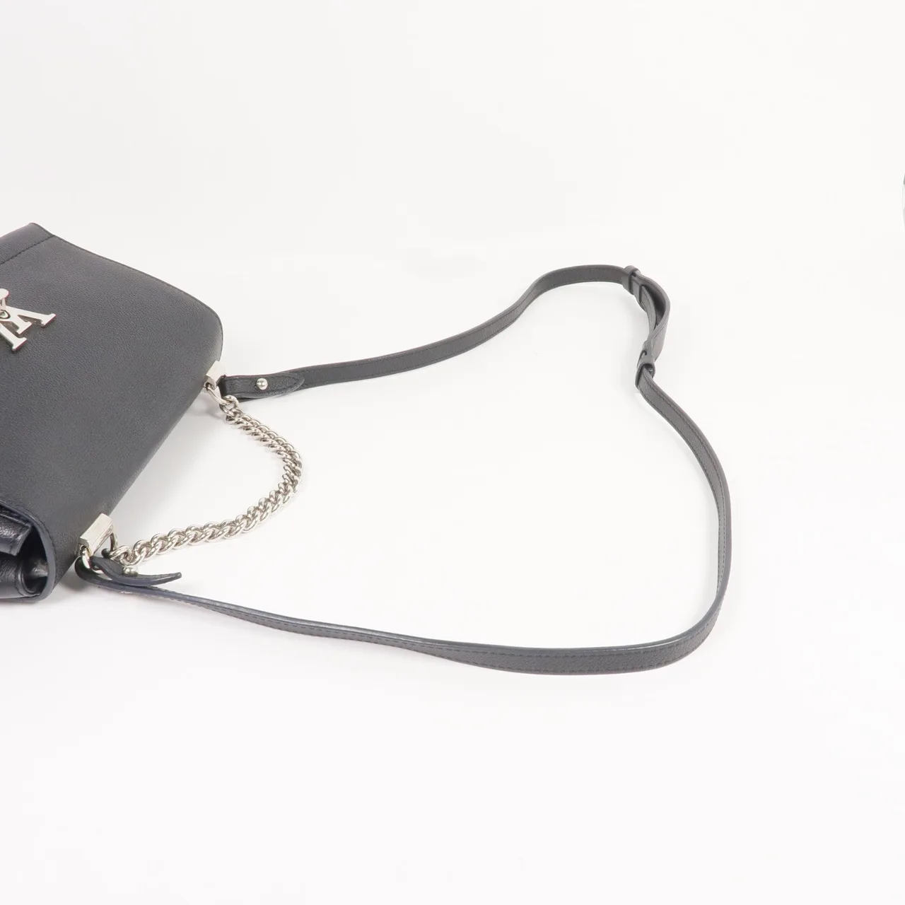 LOUIS VUITTON Lock Me M51200 兩用包 牛皮 黑色 / Black 牛皮 中古品A - 縮圖 8