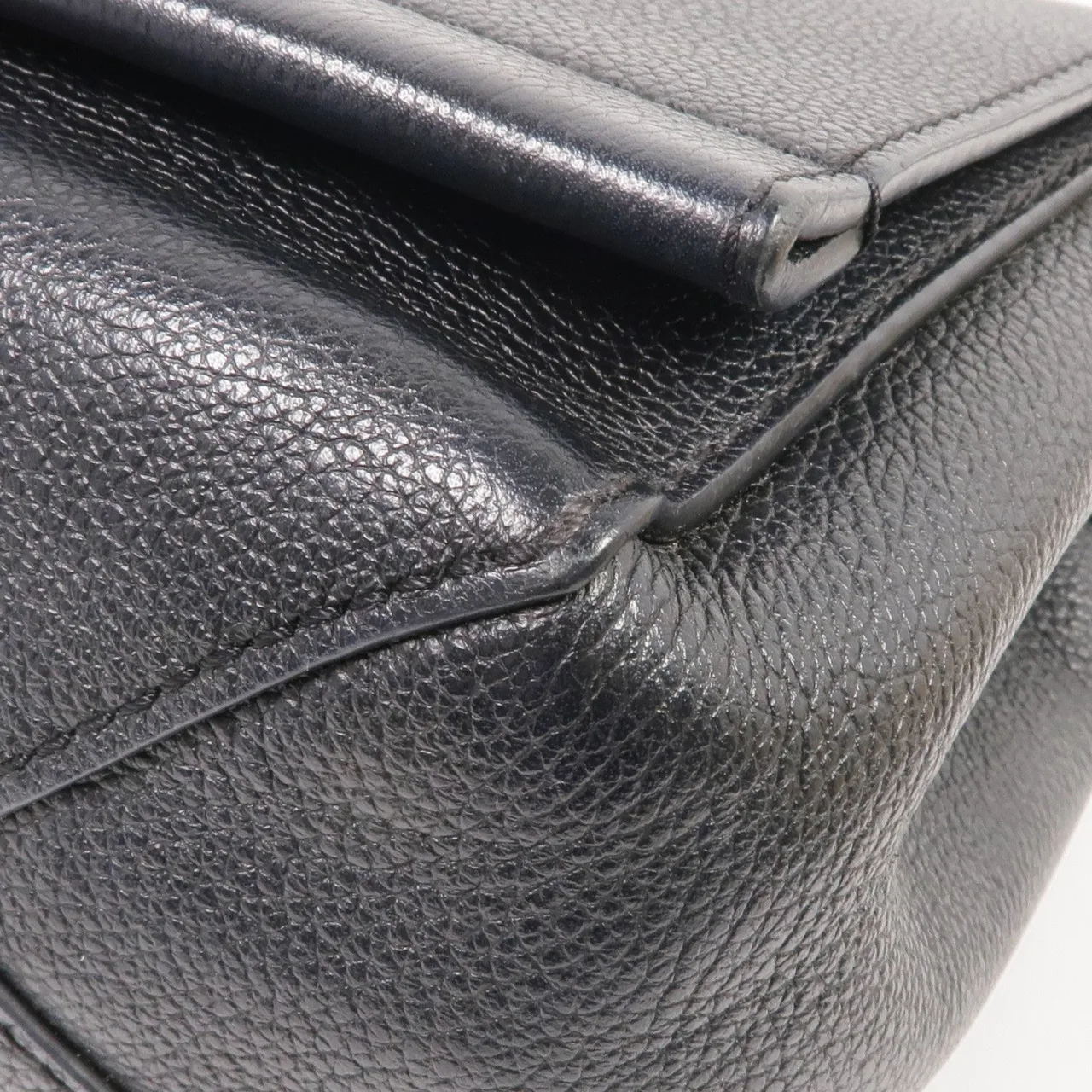 LOUIS VUITTON Lock Me M51200 兩用包 牛皮 黑色 / Black 牛皮 中古品A - 縮圖 9