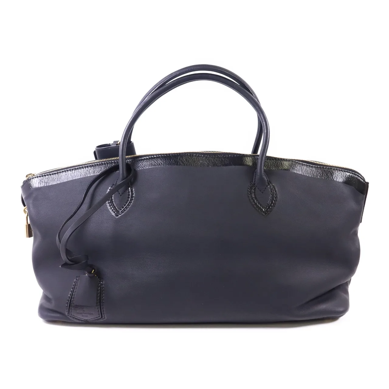 LOUIS VUITTON Lockit M93844 Shoulder Bag Calfskin 黑色