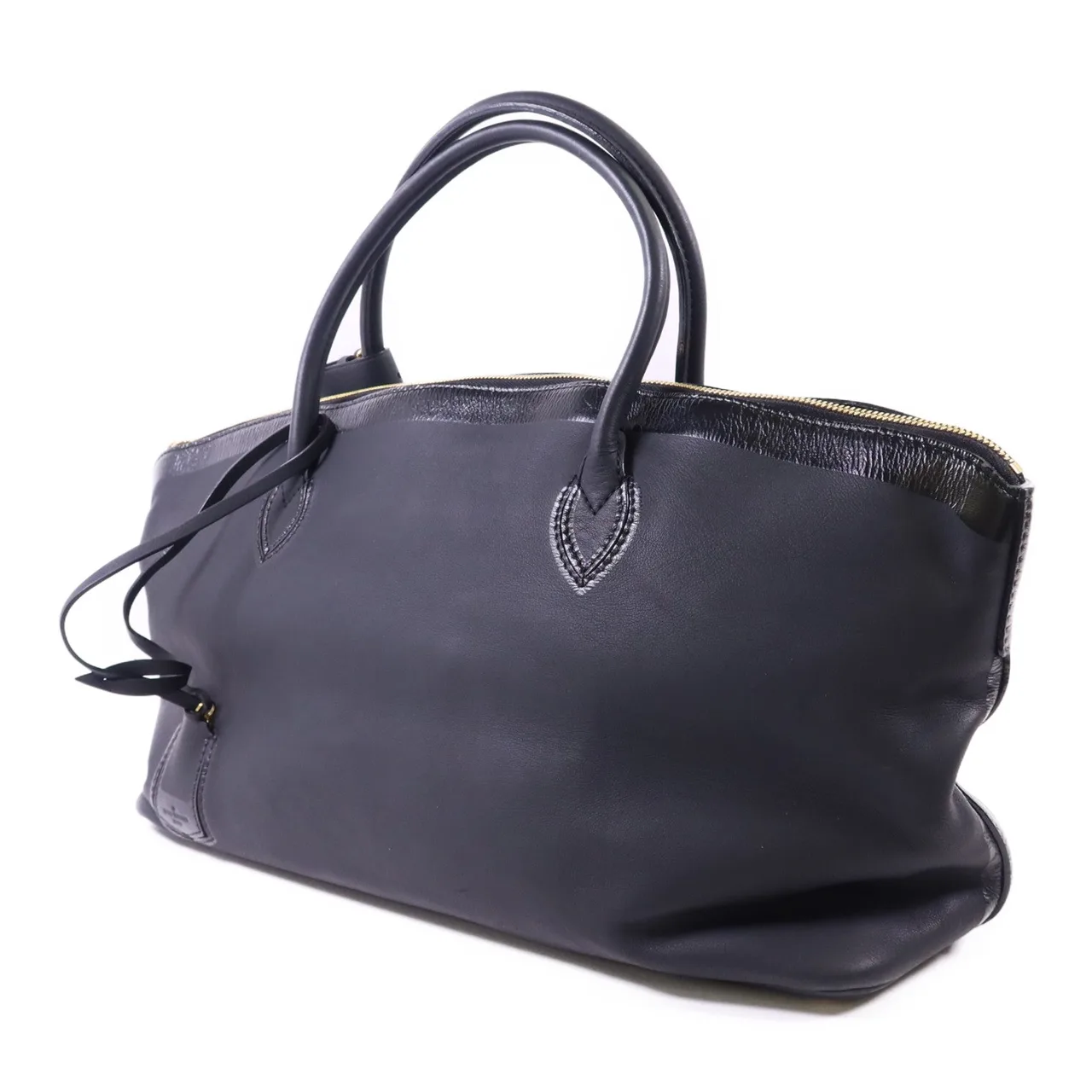 LOUIS VUITTON Lockit M93844 肩背包 牛皮 黑色 牛皮 中古品B - 縮圖 3