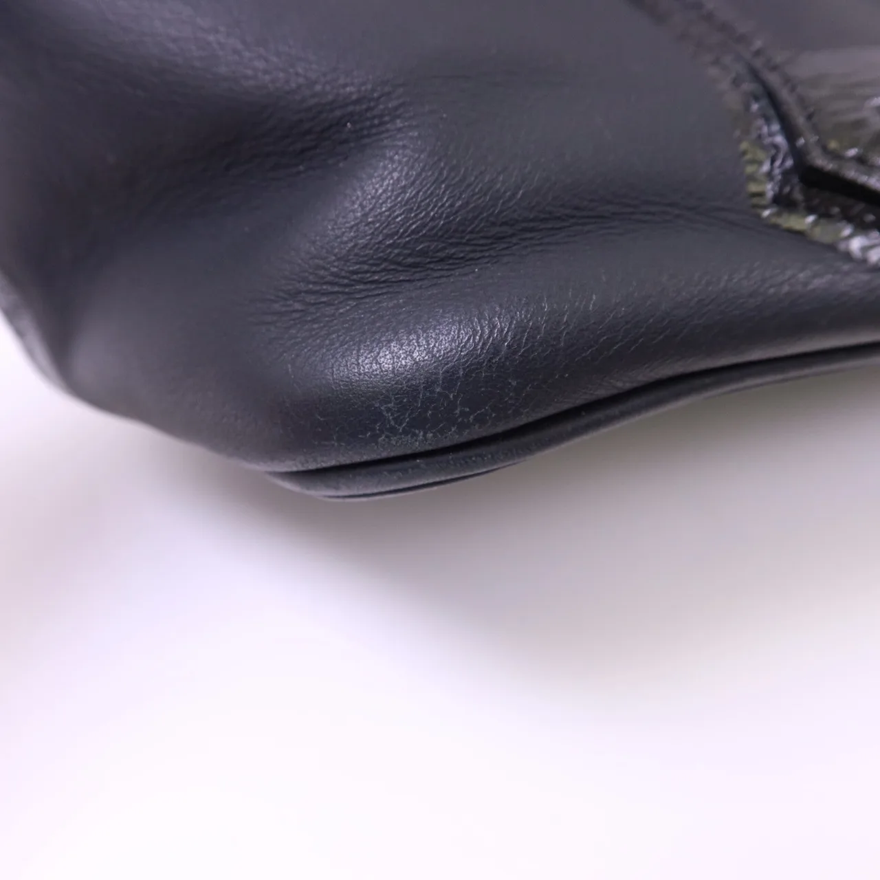 LOUIS VUITTON Lockit M93844 肩背包 牛皮 黑色 牛皮 中古品B - 縮圖 15