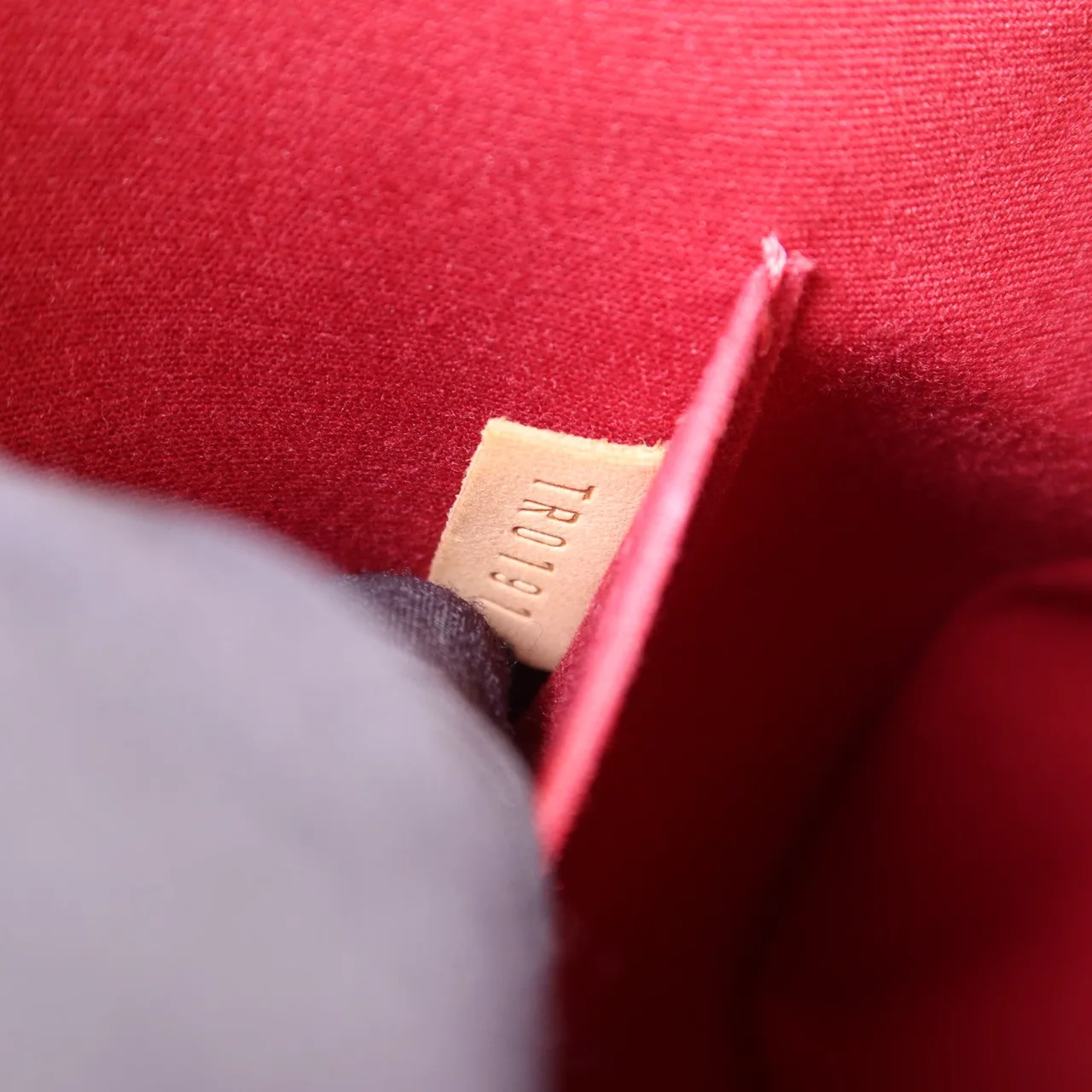 LOUIS VUITTON M91494 肩背包 皮革 紅色 皮革 中古品B - 縮圖 8