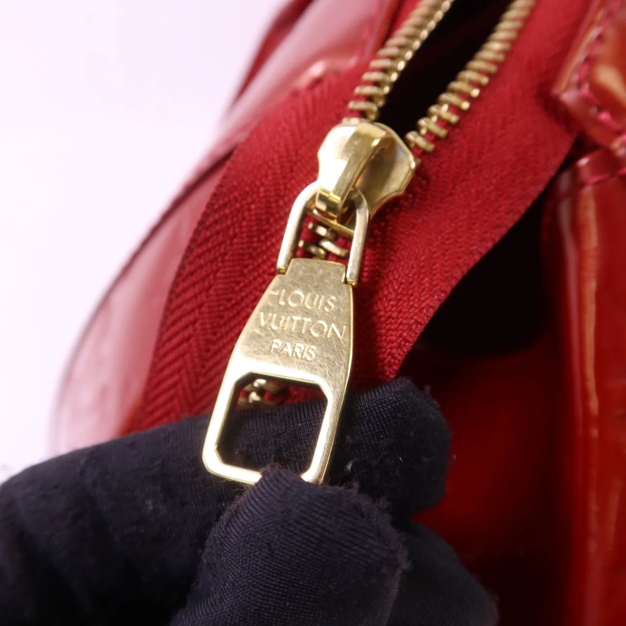 LOUIS VUITTON M91494 肩背包 皮革 紅色 皮革 中古品B - 縮圖 9