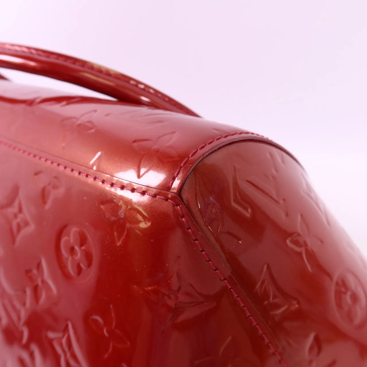 LOUIS VUITTON M91494 肩背包 皮革 紅色 皮革 中古品B - 縮圖 13