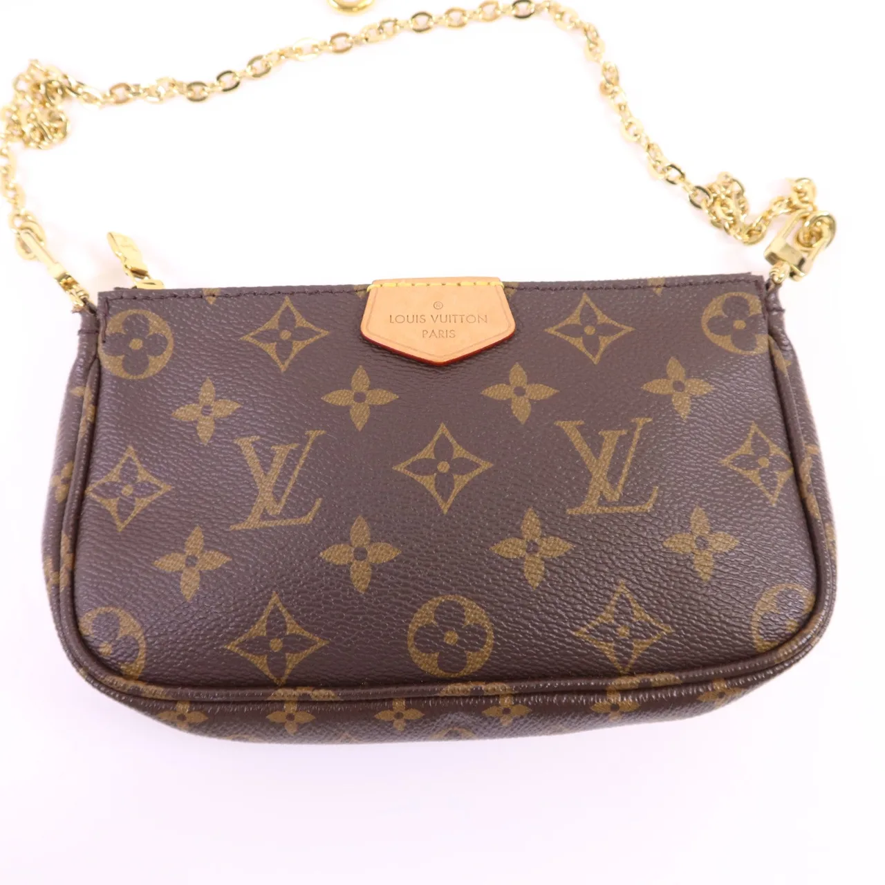 LOUIS VUITTON Multi Pochette M44840 2-Way Bag Coated Canvas 棕色 / 粉色 Coated Canvas Rank A - Thumbnail 13