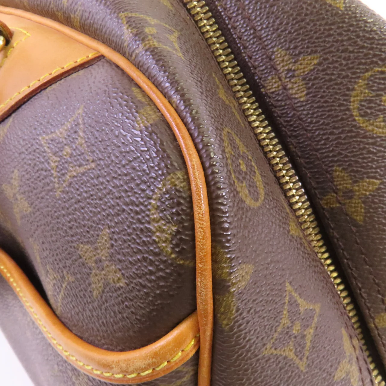 LOUIS VUITTON Deauville M47270 Handbag Coated Canvas 棕色 Coated Canvas Rank B - Thumbnail 18