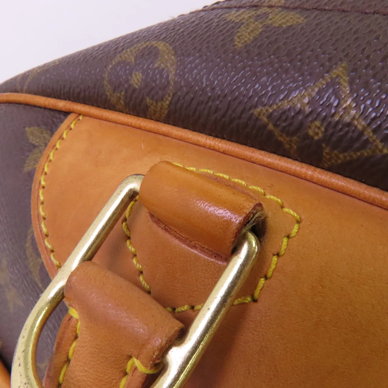 LOUIS VUITTON Deauville M47270 Handbag Coated Canvas 棕色 Coated Canvas Rank B - Thumbnail 19
