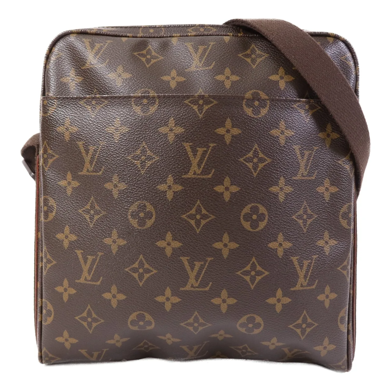 LOUIS VUITTON Beaubourg M97037 肩背包 塗層帆布 棕色 / Brown
