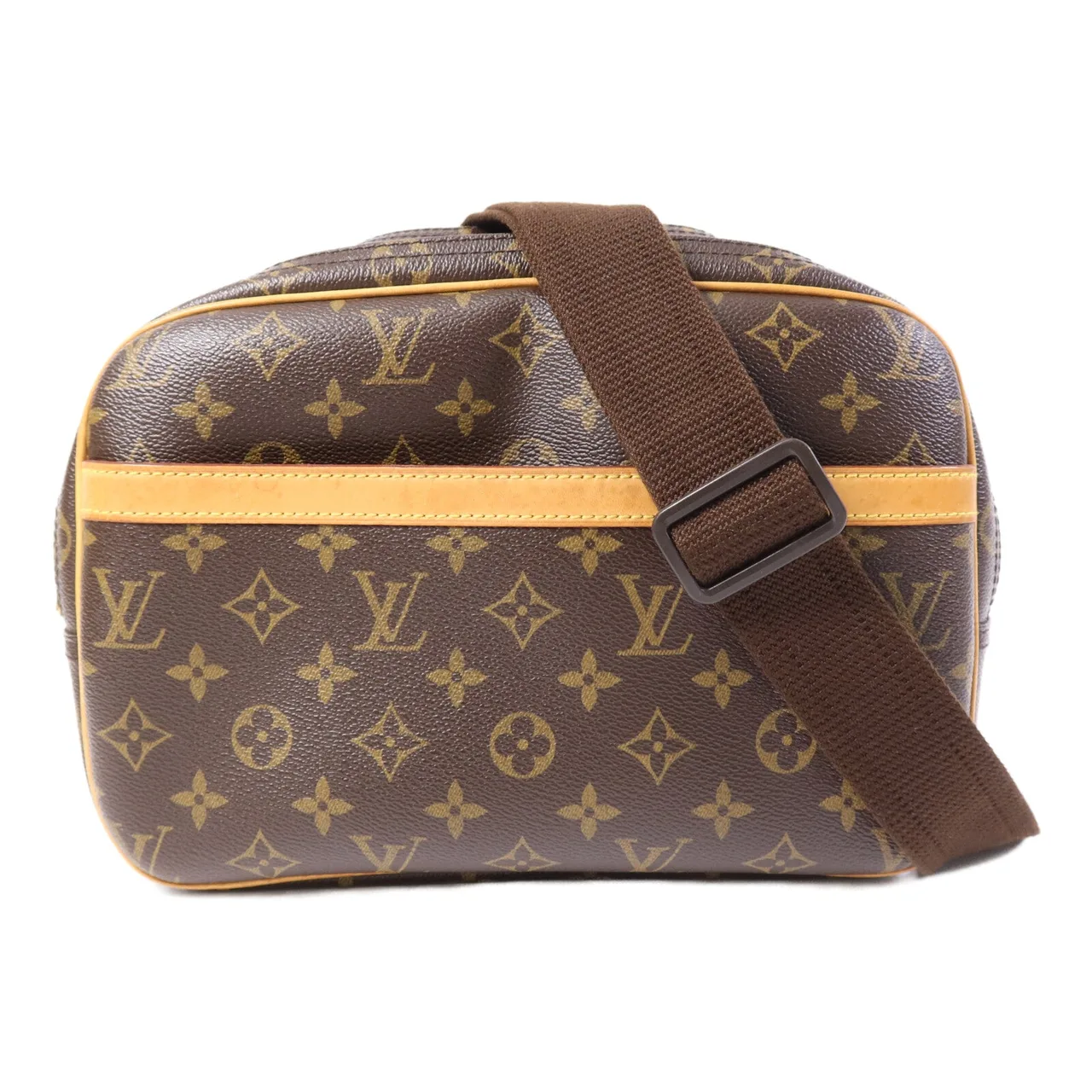 LOUIS VUITTON Reporter M45254 肩背包 塗層帆布 棕色 / Brown